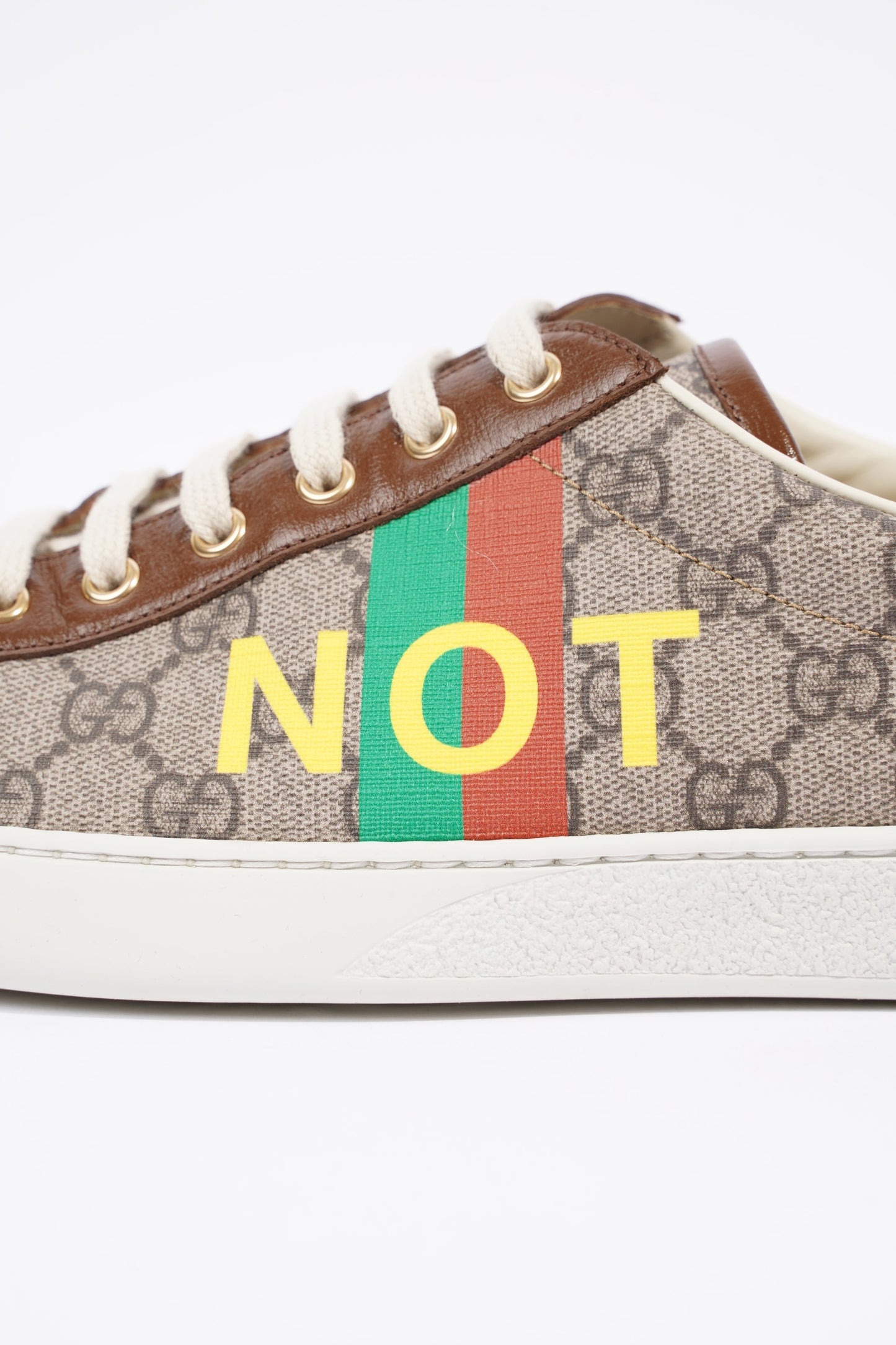 Gucci Mens Ace Not Fake Print Supreme / Red / Green EU 46 / UK 12