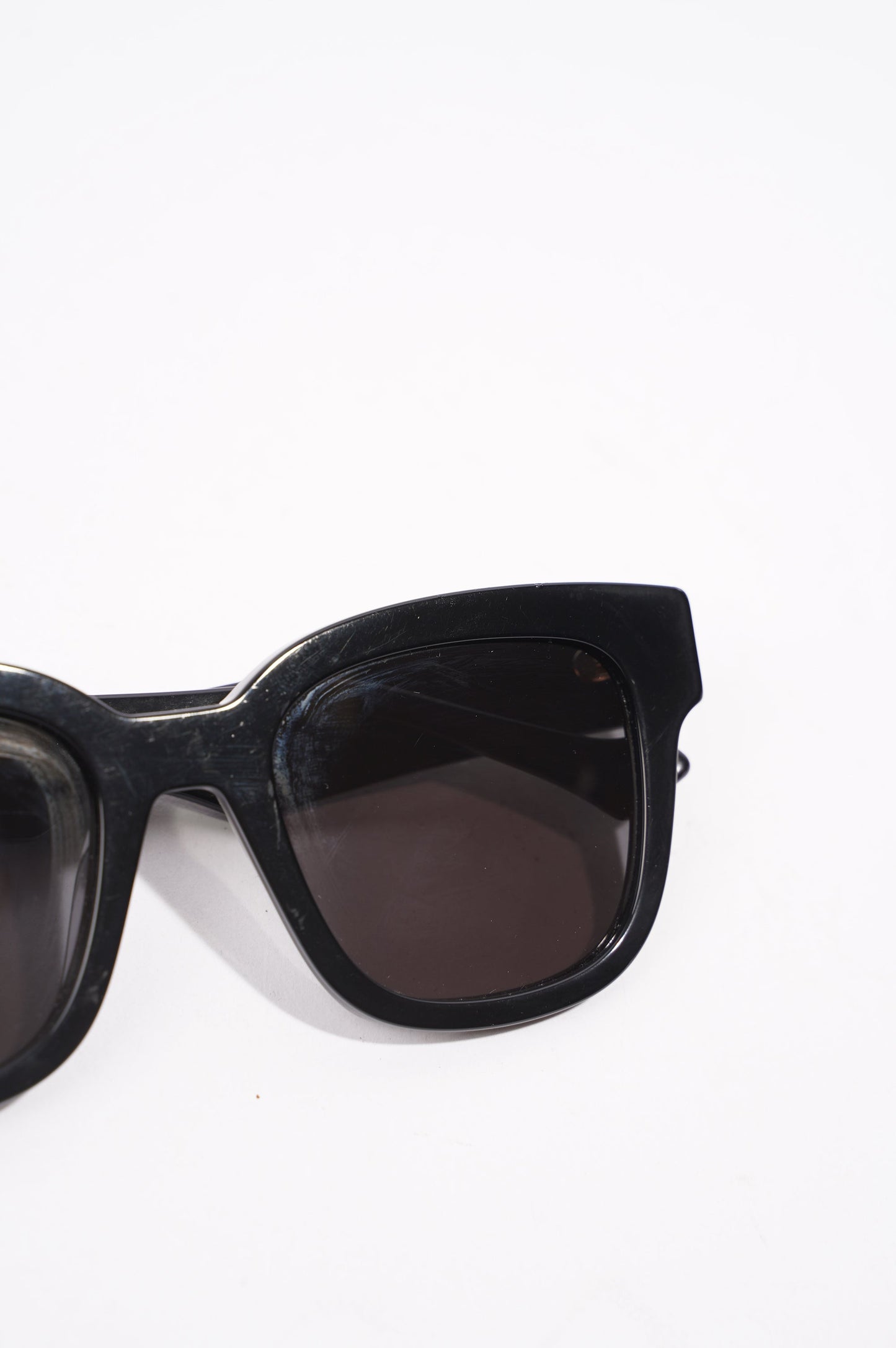 Gucci Womens Square Sunglasses Black Acetate 145