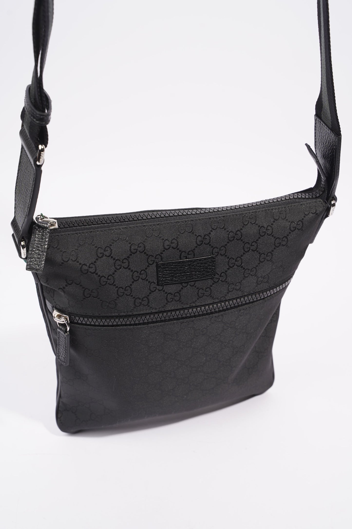 Gucci Mens GG Messenger Bag Black Small