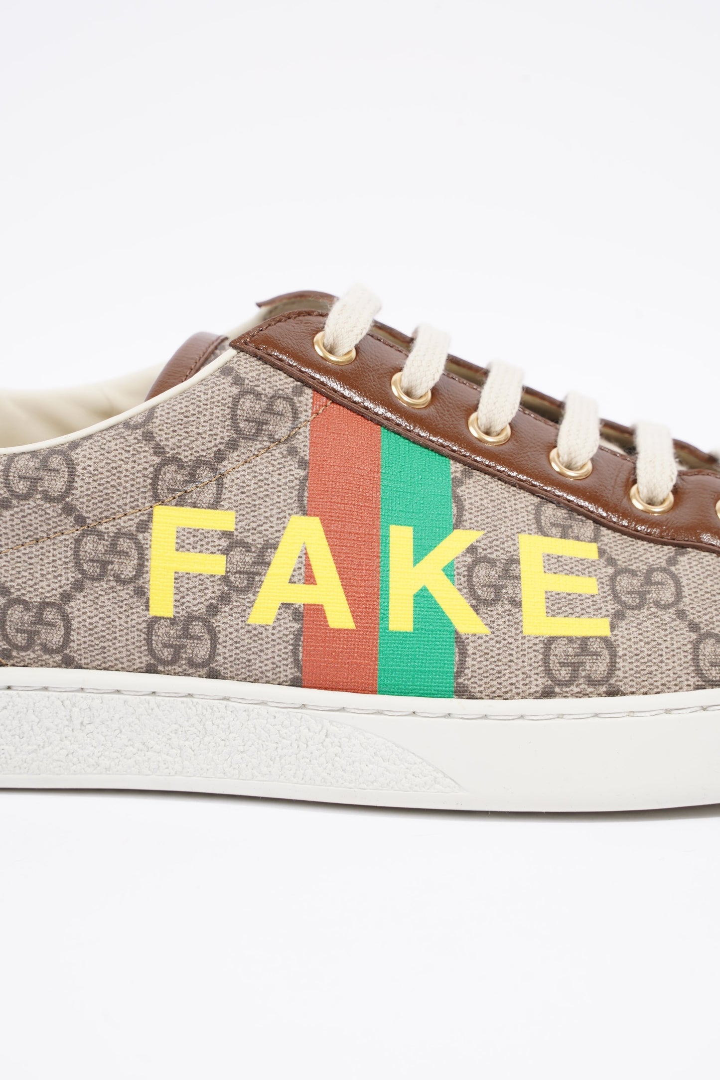 Gucci Mens Ace Not Fake Print Supreme / Red / Green EU 46 / UK 12