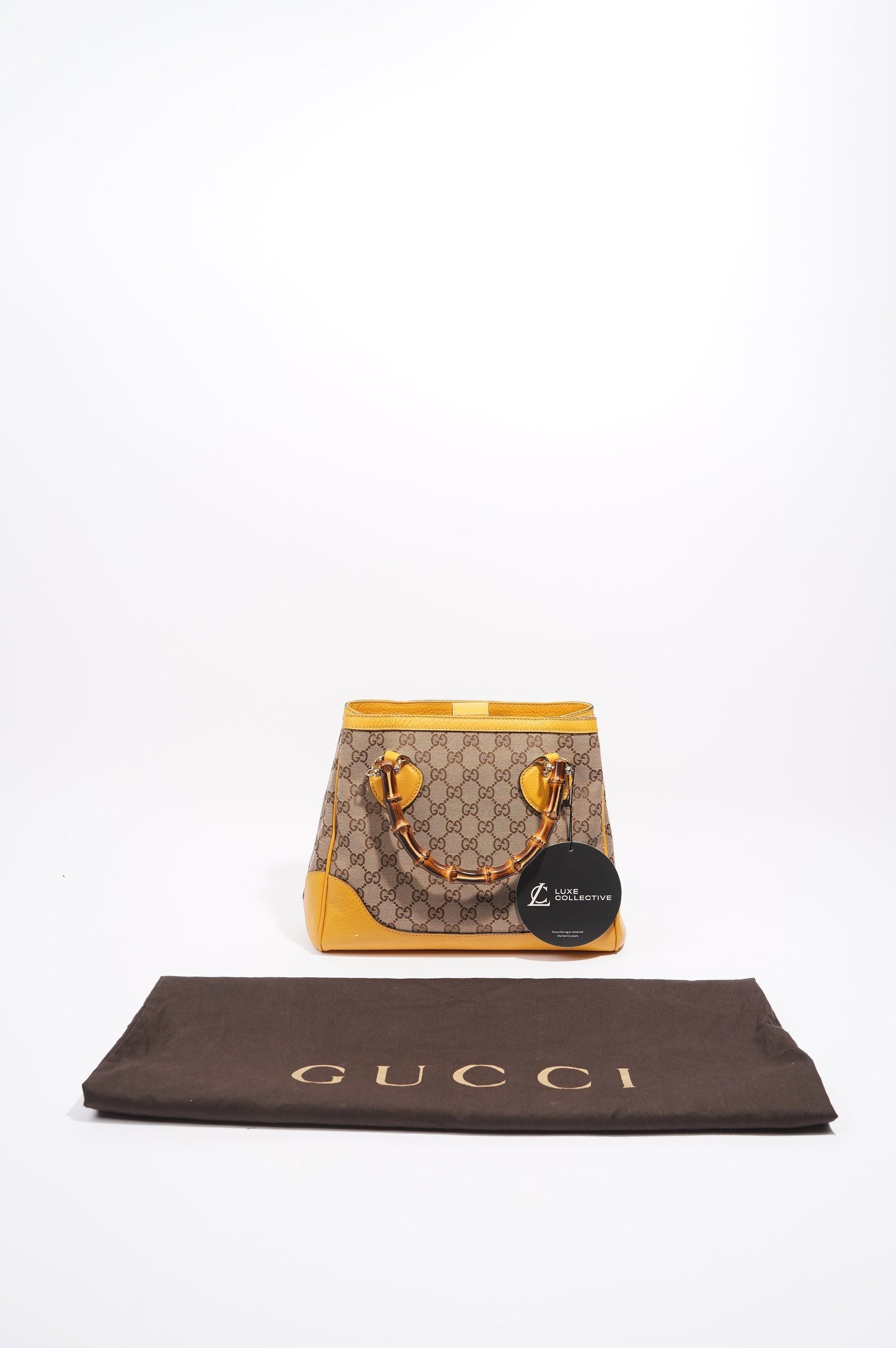 Gucci Womens Diana Bamboo Bag Supreme Canvas / Leather