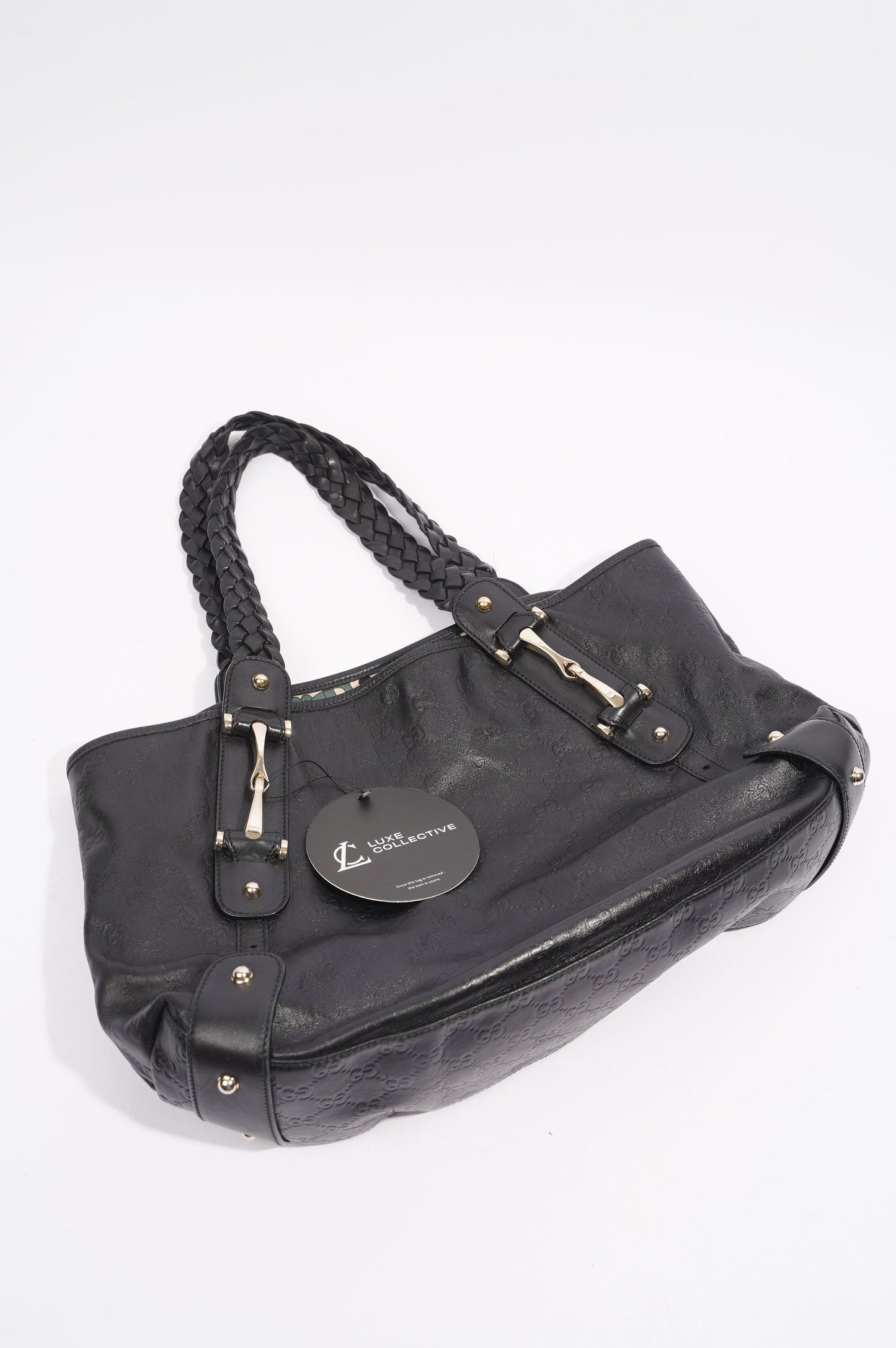 Gucci Womens Pelham Bag Black Leather