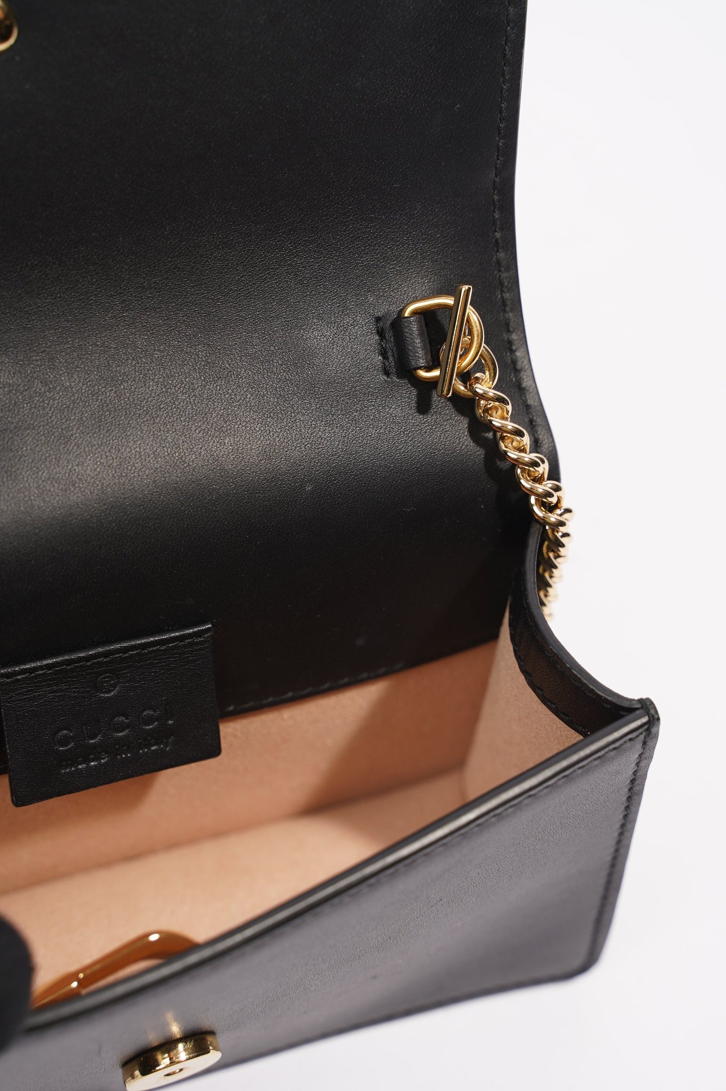 Gucci Womens Sylvie Black / Green / Red Super Mini