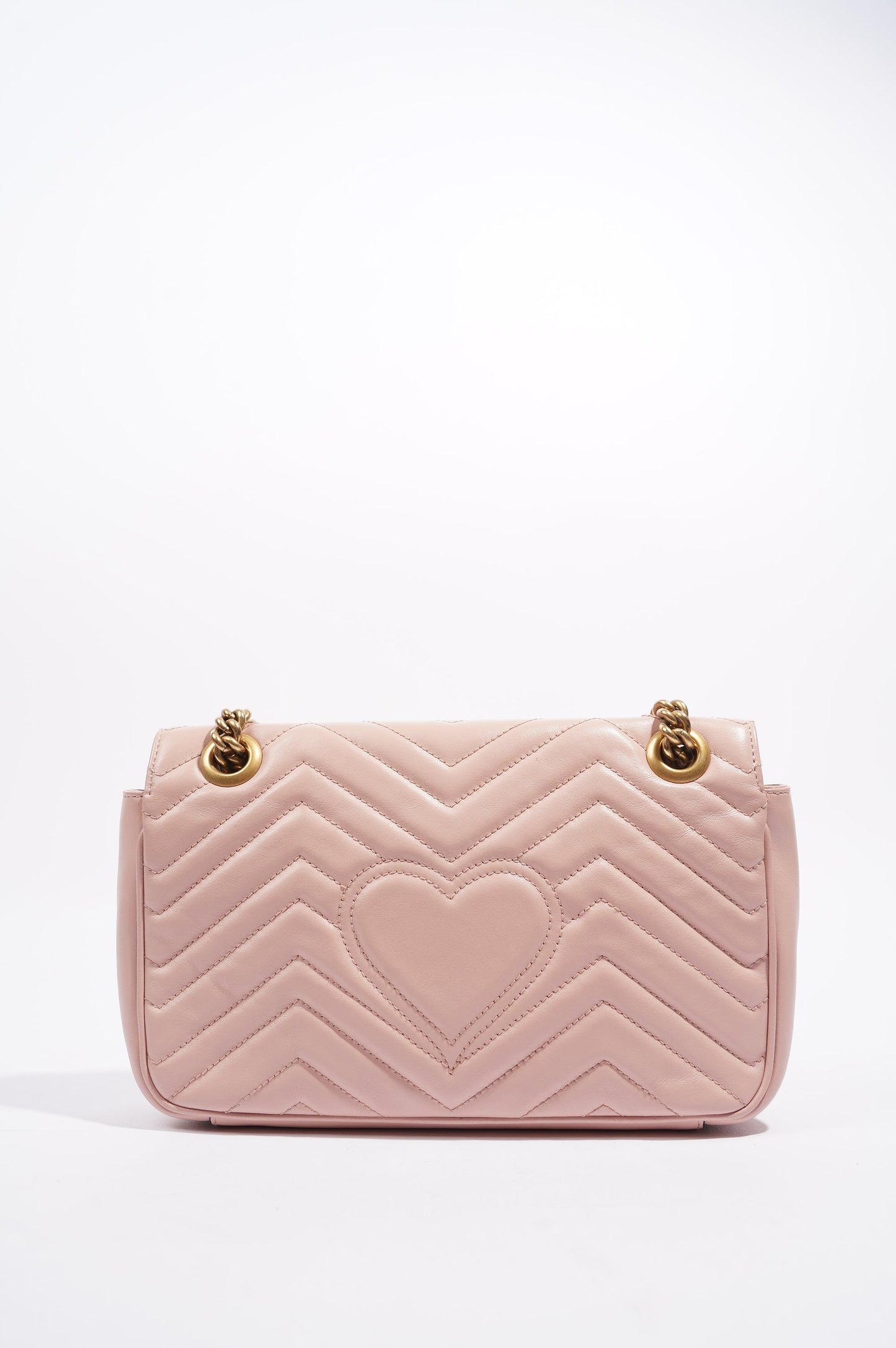 Gucci Womens Marmont Flap Dusty Pink Small