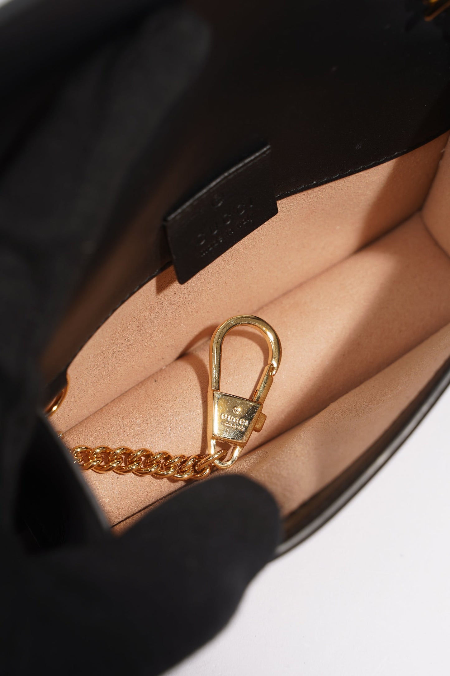 Gucci Womens Sylvie Black / Green / Red Super Mini