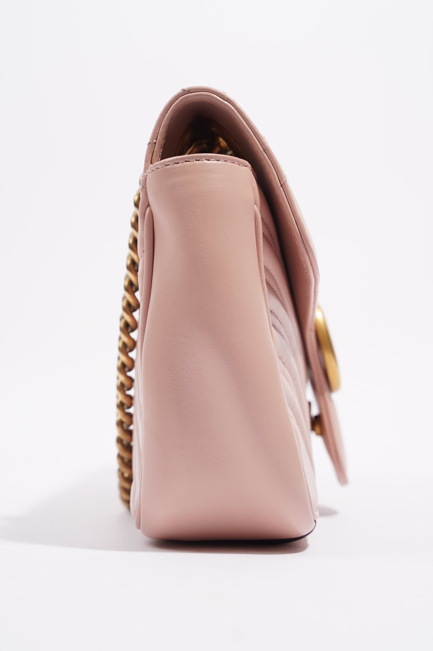 Gucci Womens Marmont Flap Dusty Pink Small