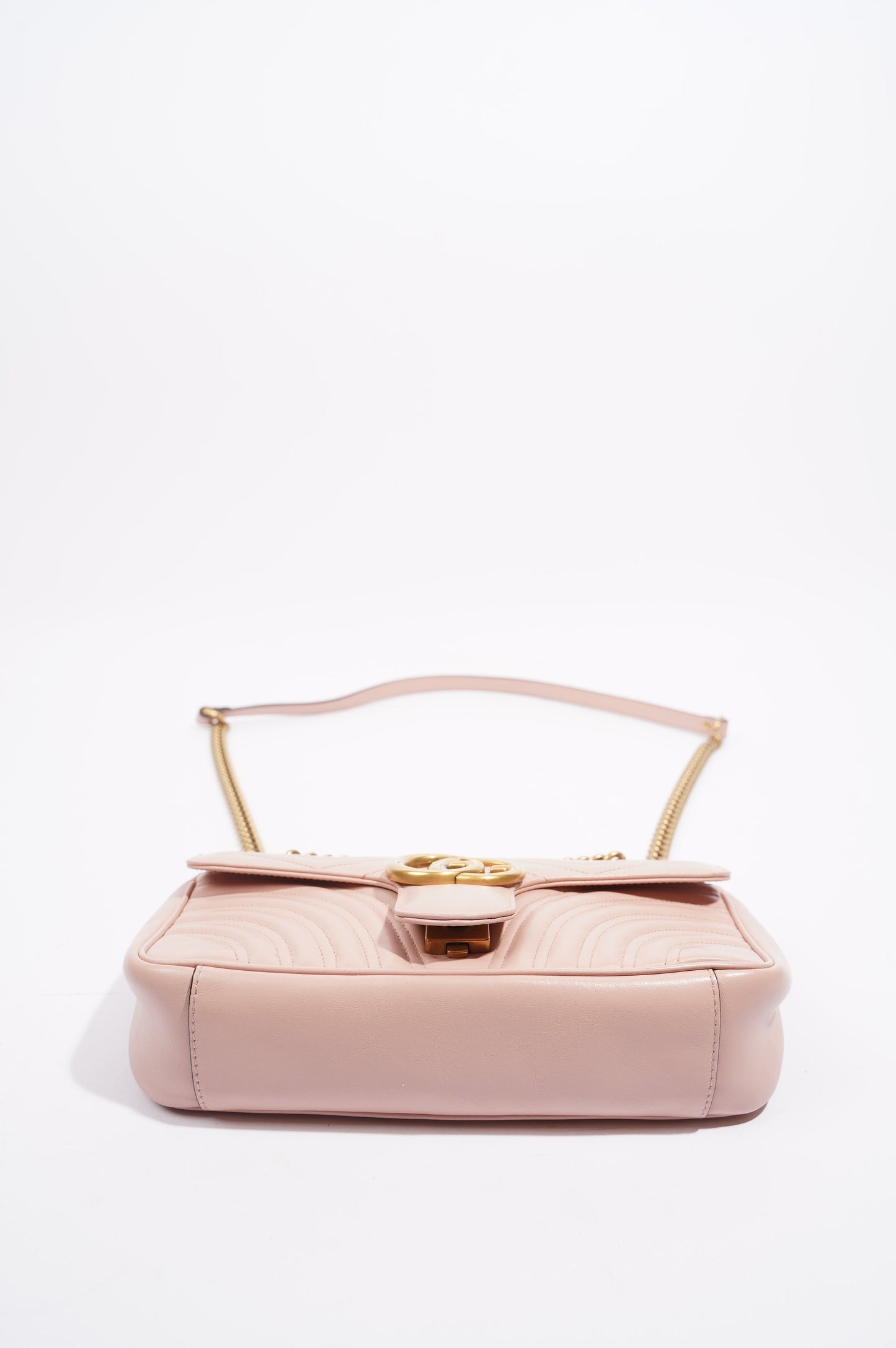 Gucci Womens Marmont Flap Dusty Pink Small