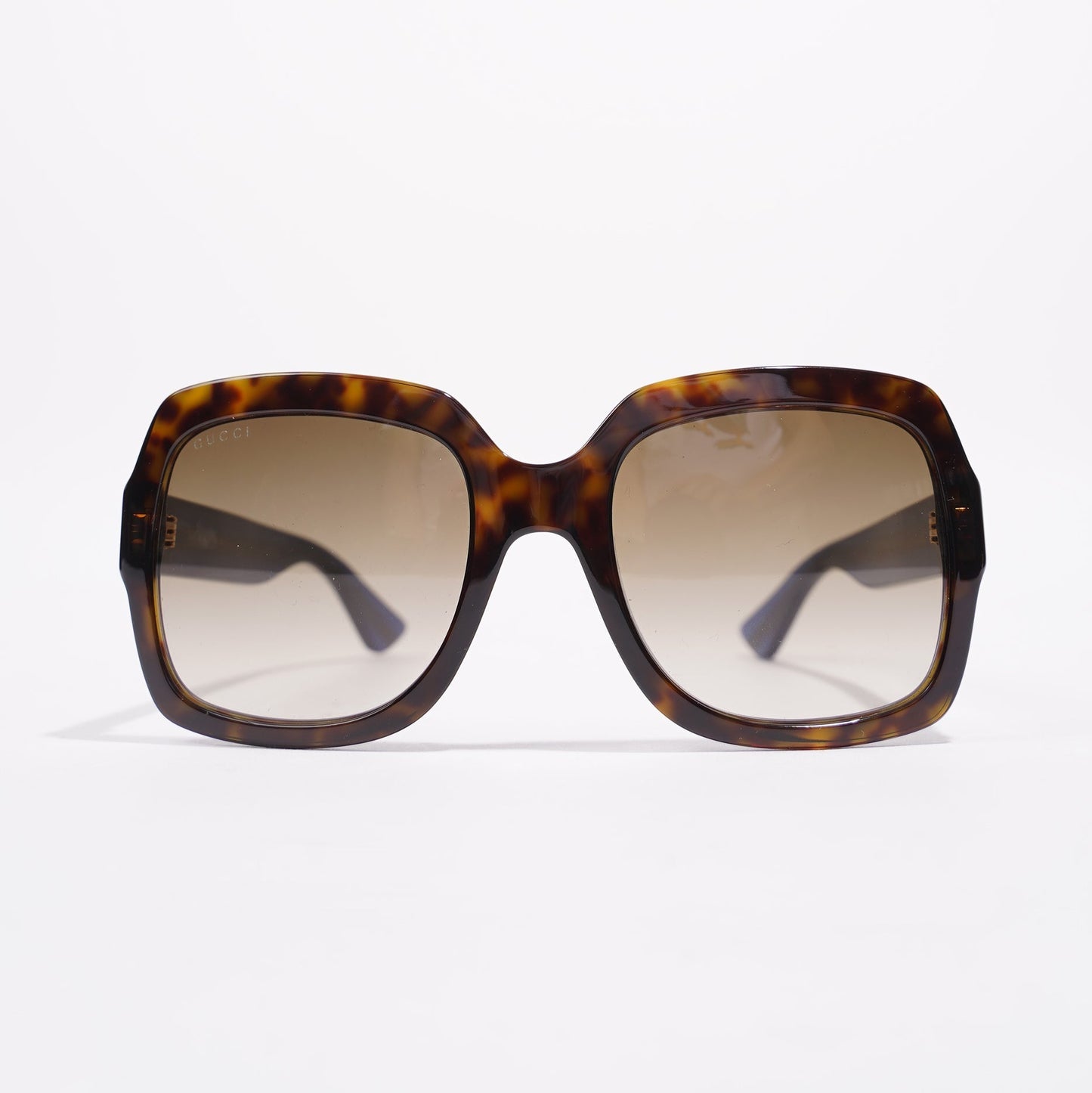 Gucci Womens GG0036S Sunglasses Tortoise Shell / Blue / Red 140