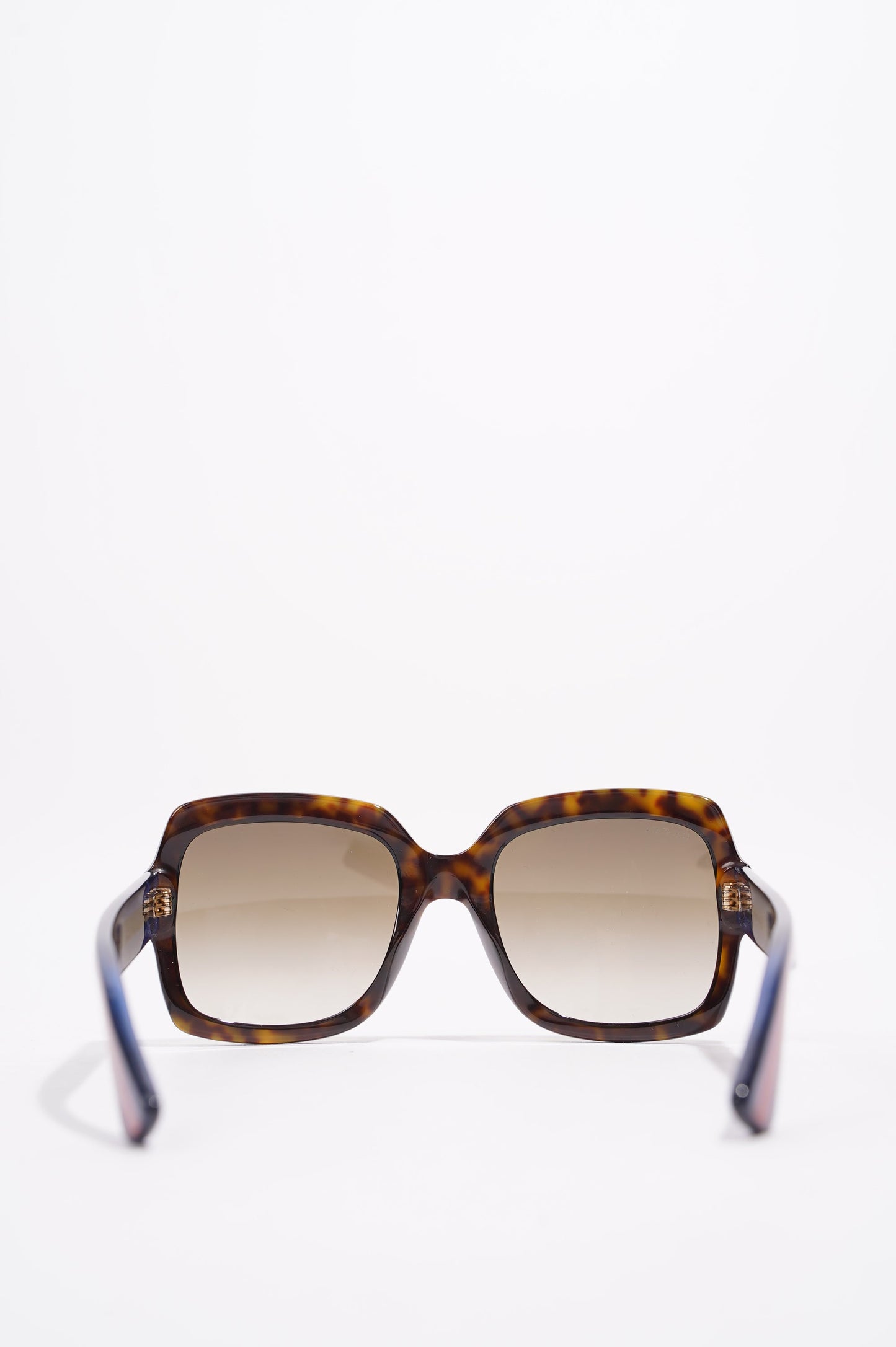 Gucci Womens GG0036S Sunglasses Tortoise Shell / Blue / Red 140