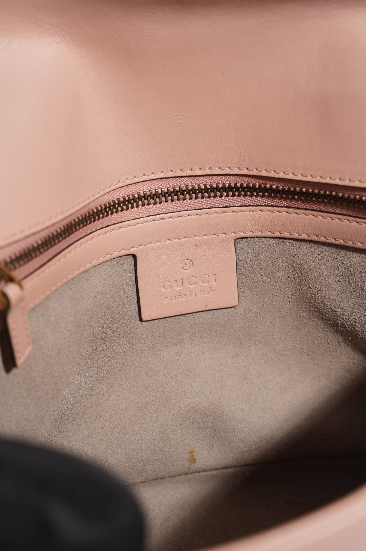 Gucci Womens Marmont Flap Dusty Pink Small