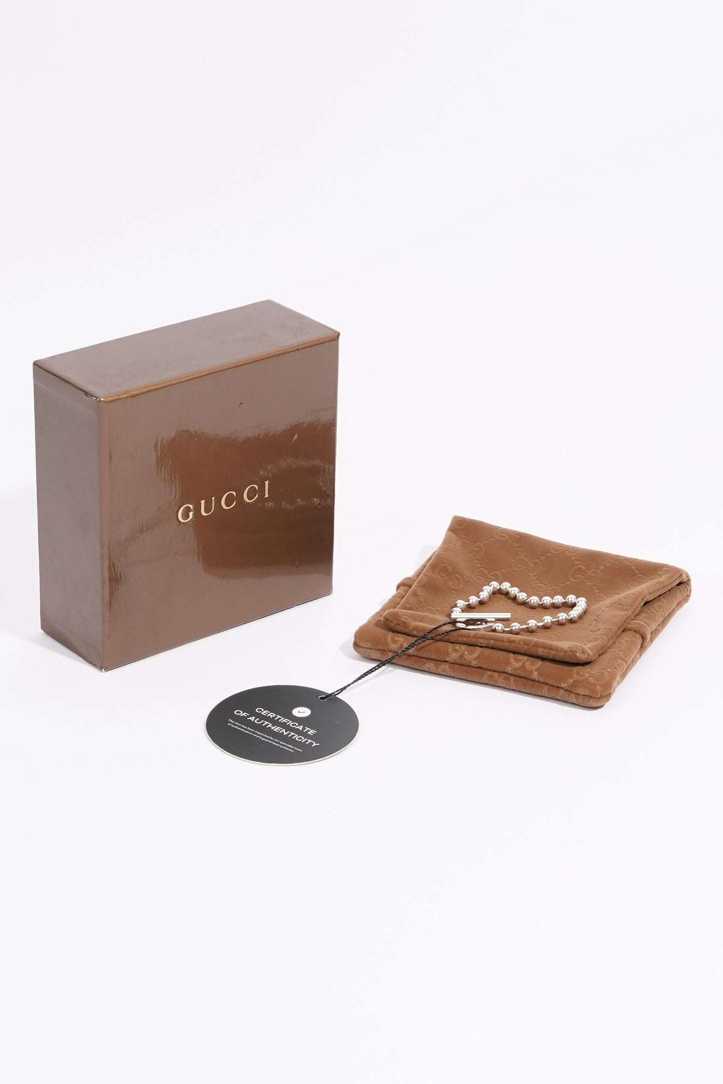 Gucci Boule Chain Bracelet Sterling Silver