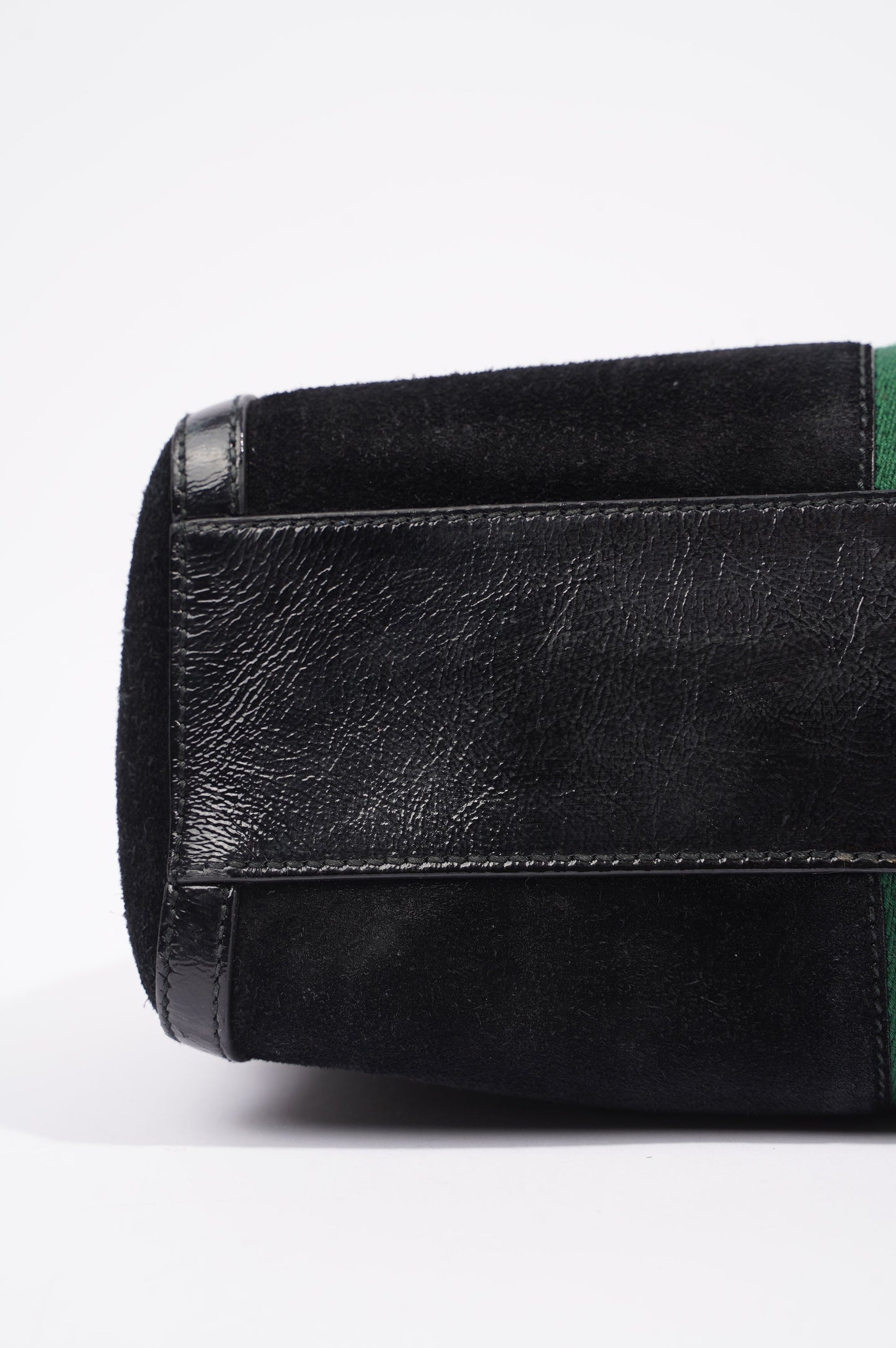 Gucci Womens Ophidia Boston Bag Black / Green / Red