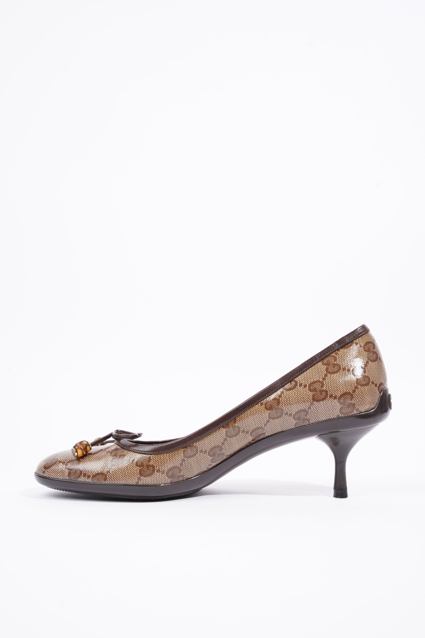 Gucci Womens GG Pump Beige / Brown EU 37.5 / UK 4.5