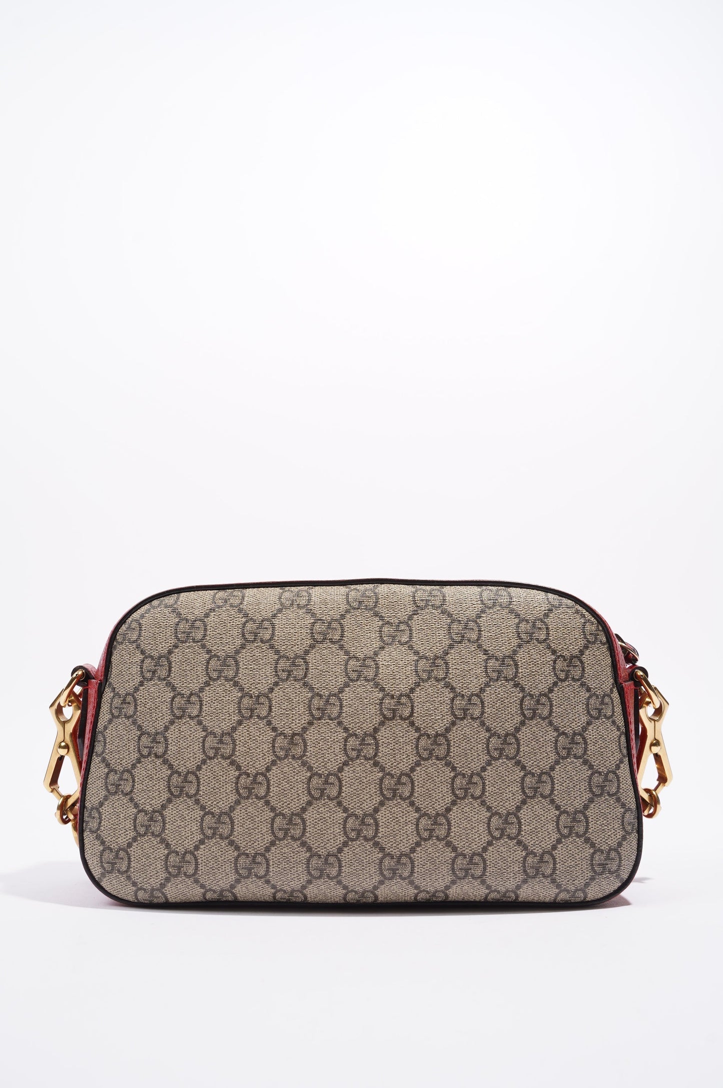 Gucci Womens Neo Vintage GG Messenger Bag Supreme Red