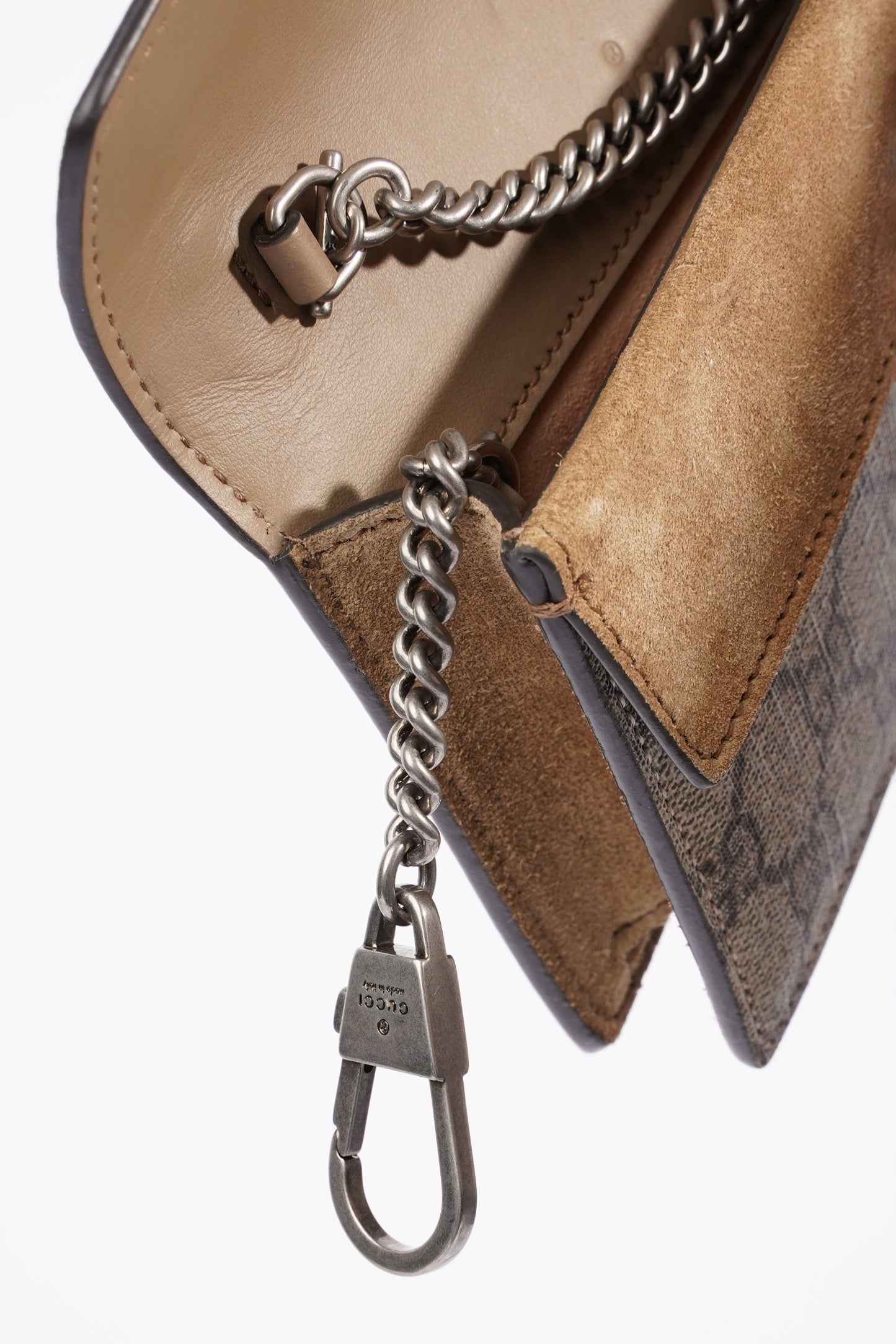 Gucci Womens Dionysus Bag Monogram Canvas Super Mini