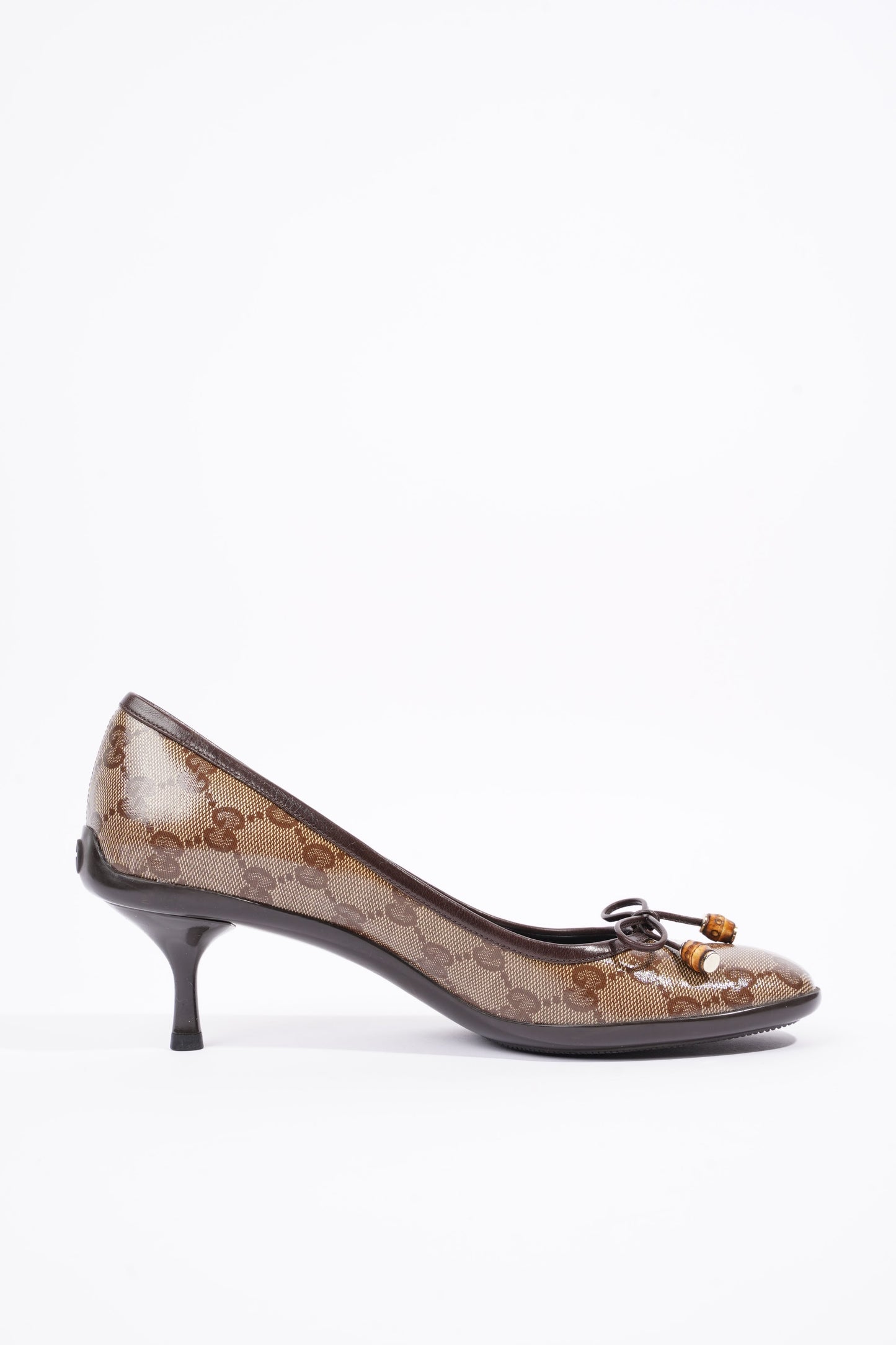 Gucci Womens GG Pump Beige / Brown EU 37.5 / UK 4.5
