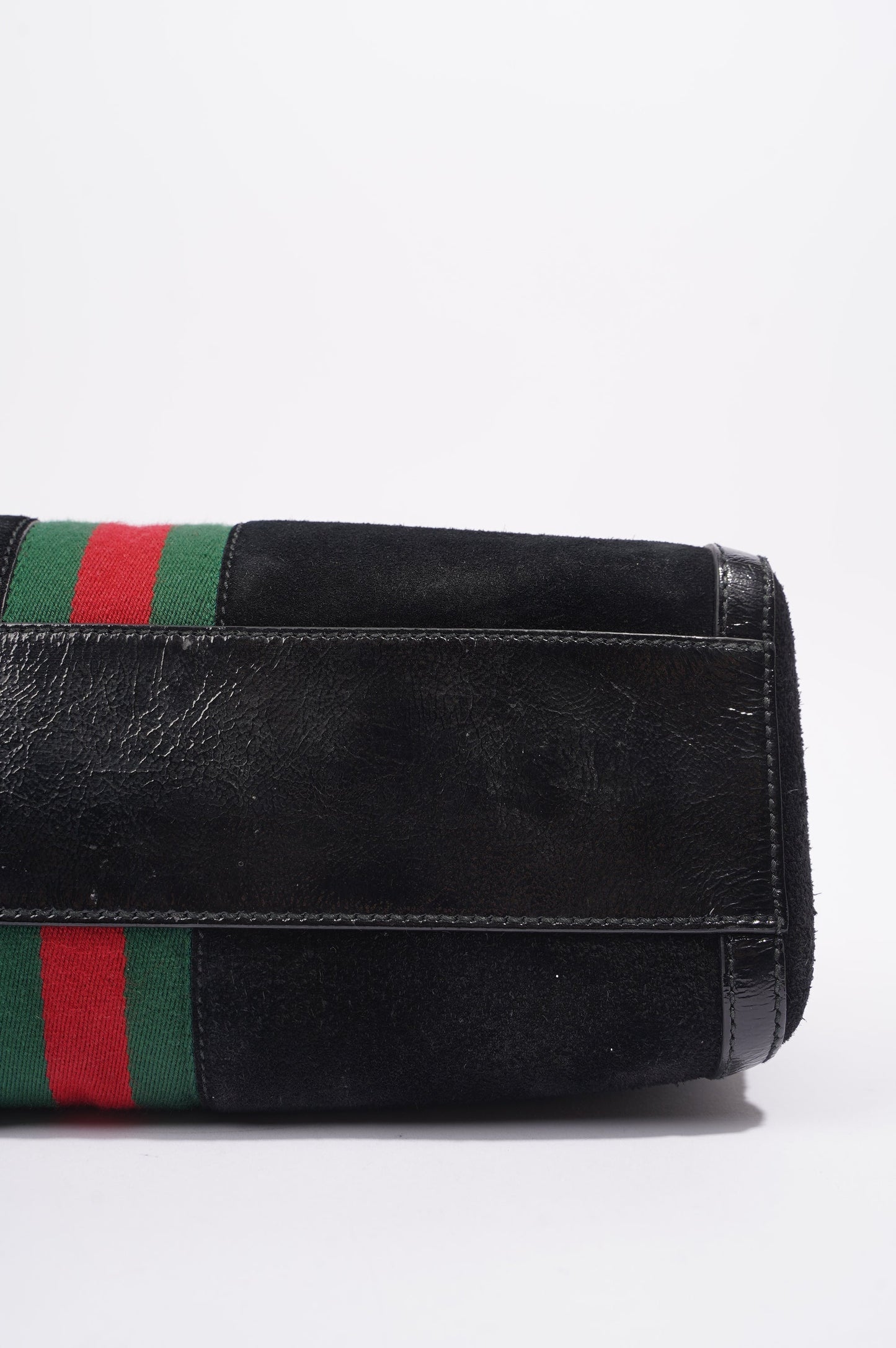 Gucci Womens Ophidia Boston Bag Black / Green / Red