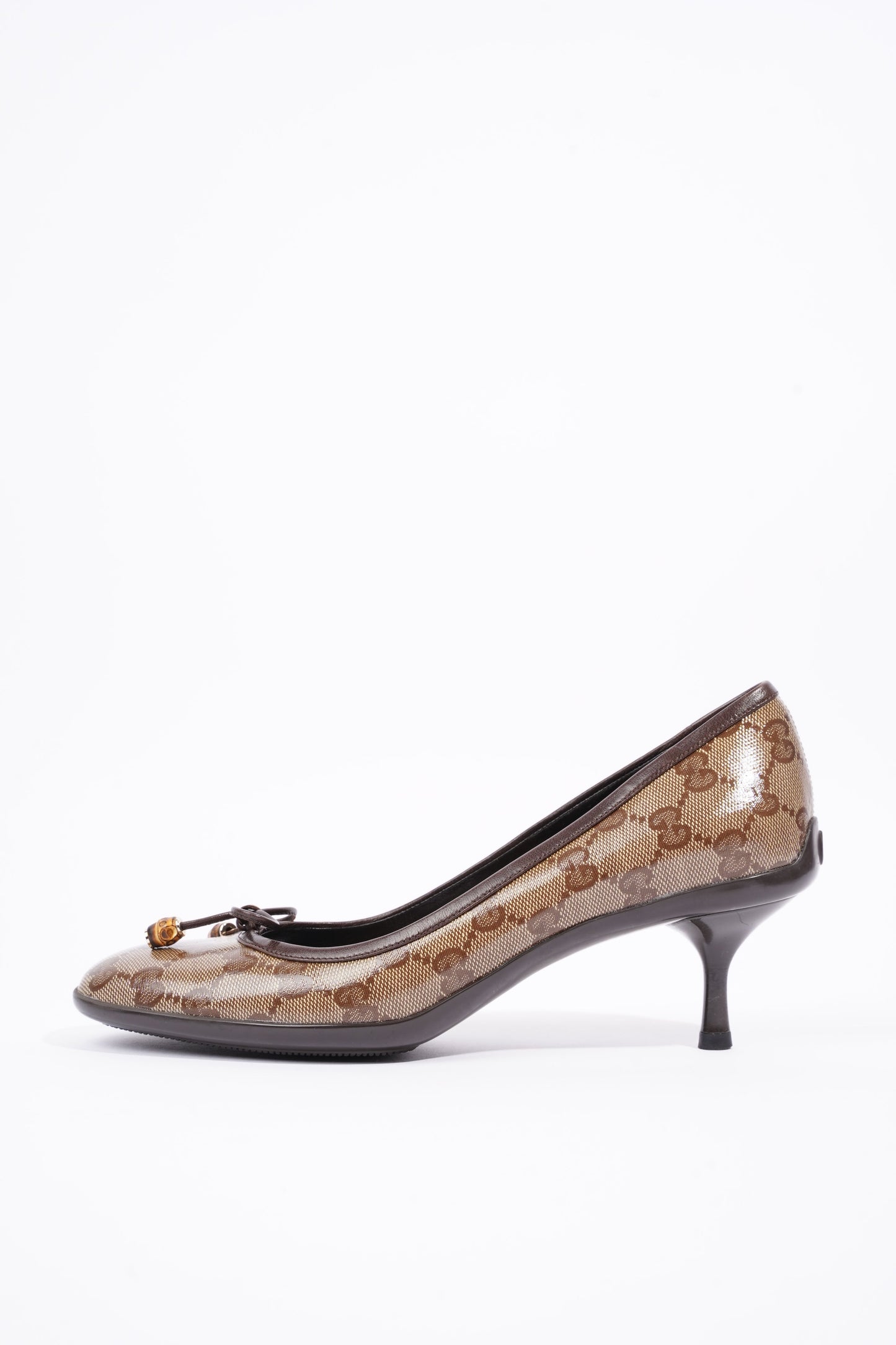 Gucci Womens GG Pump Beige / Brown EU 37.5 / UK 4.5
