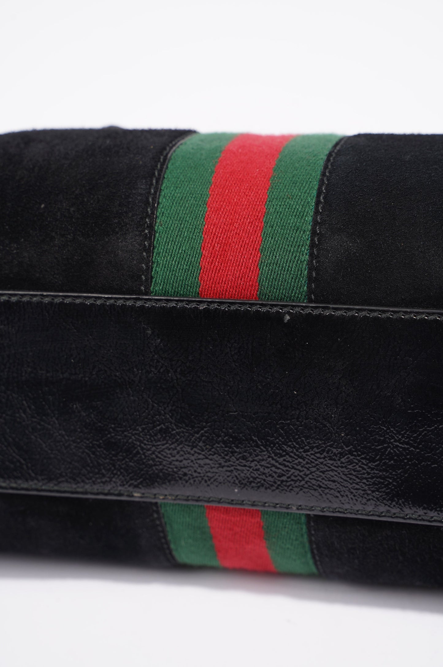 Gucci Womens Ophidia Boston Bag Black / Green / Red
