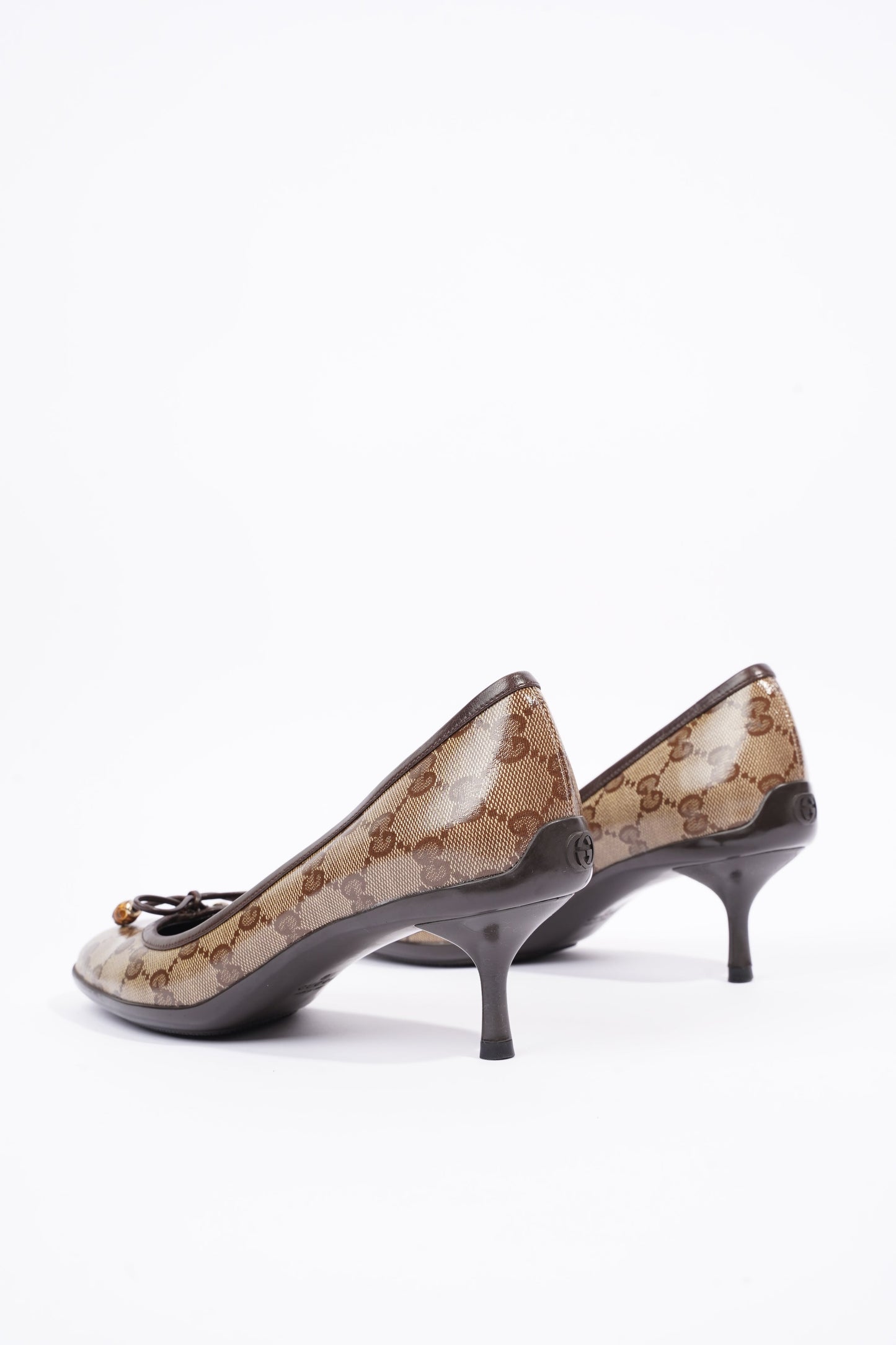 Gucci Womens GG Pump Beige / Brown EU 37.5 / UK 4.5