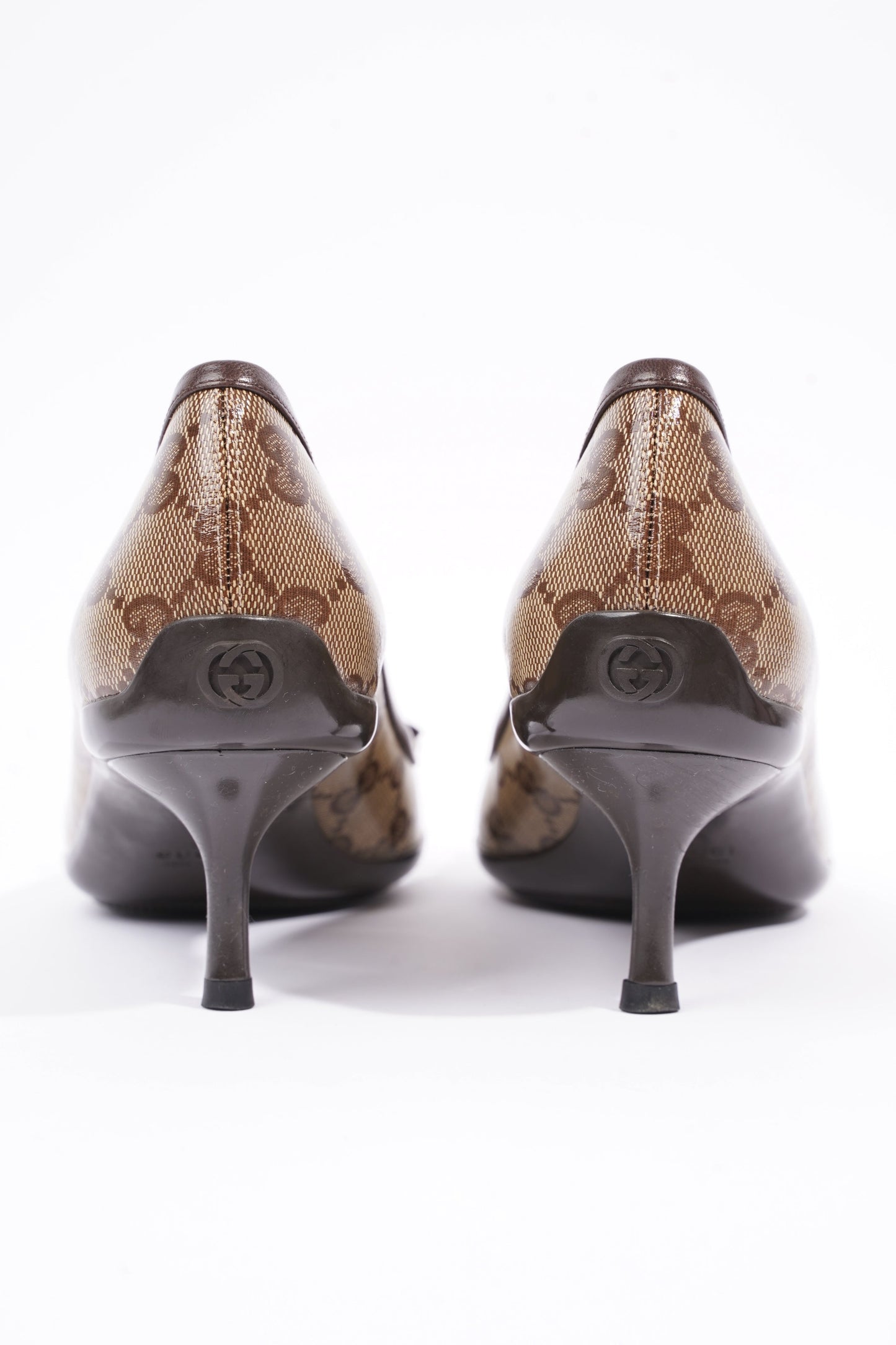 Gucci Womens GG Pump Beige / Brown EU 37.5 / UK 4.5