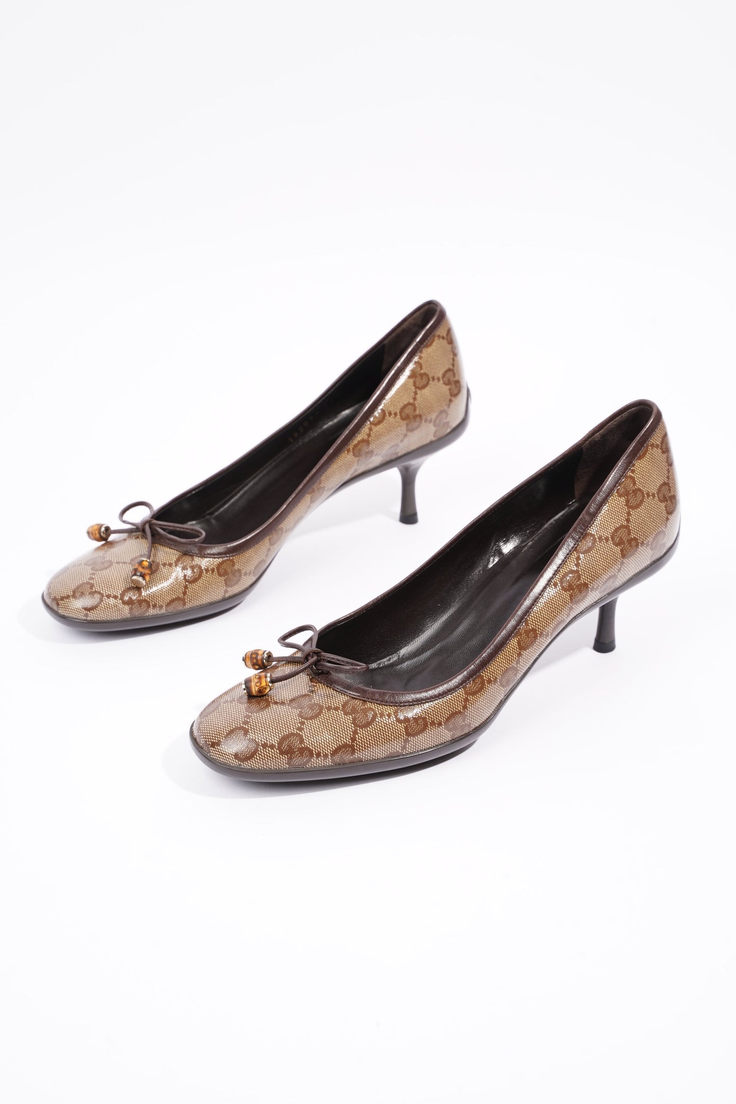 Gucci Womens GG Pump Beige / Brown EU 37.5 / UK 4.5
