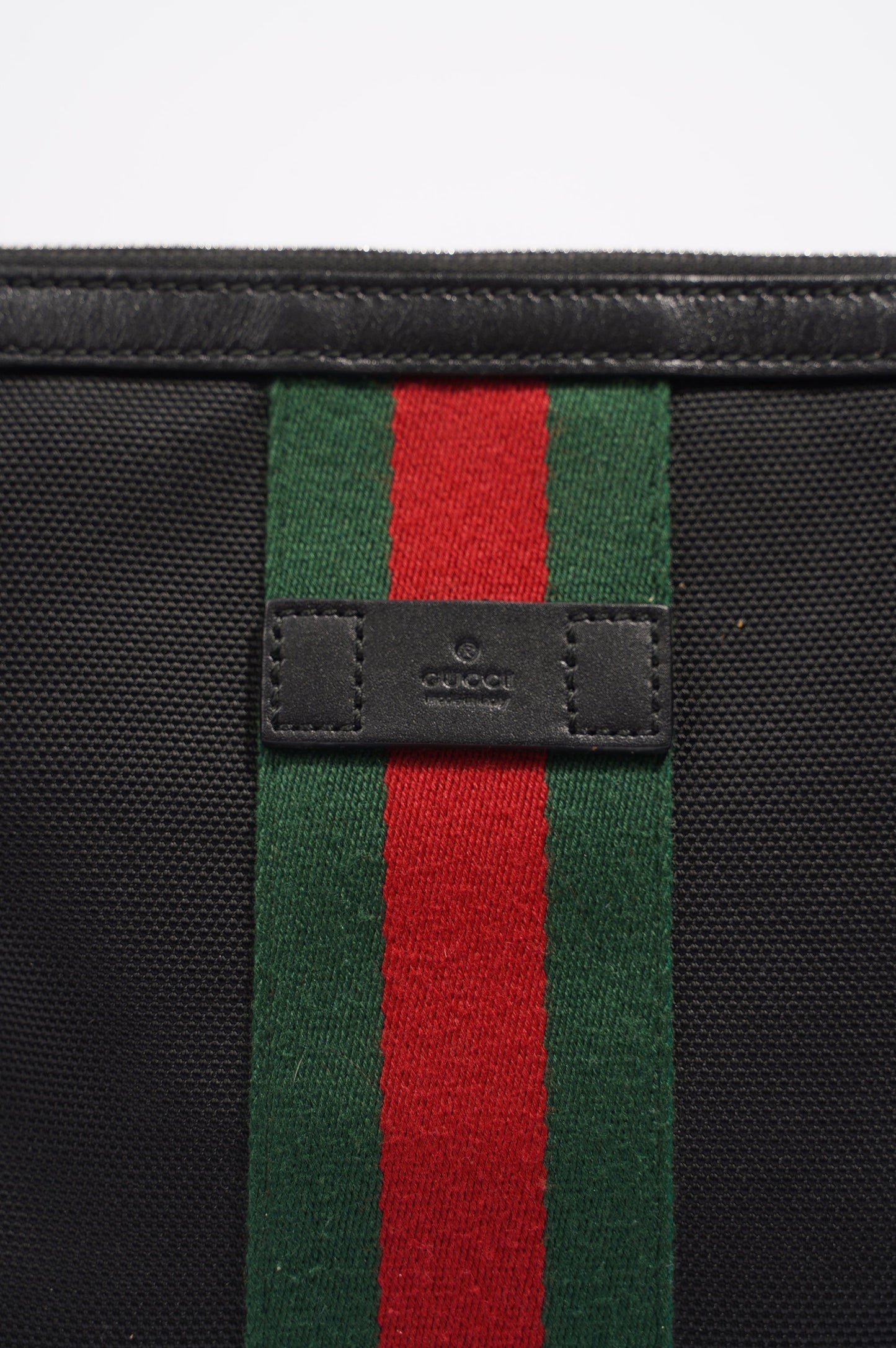 Gucci Womens Cloth Messenger Bag Black Small