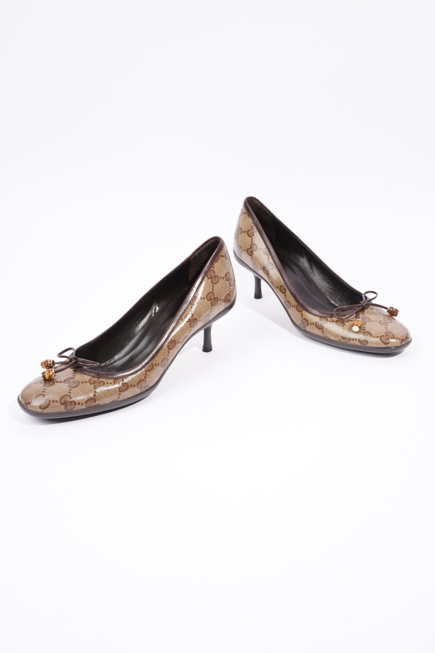Gucci Womens GG Pump Beige / Brown EU 37.5 / UK 4.5