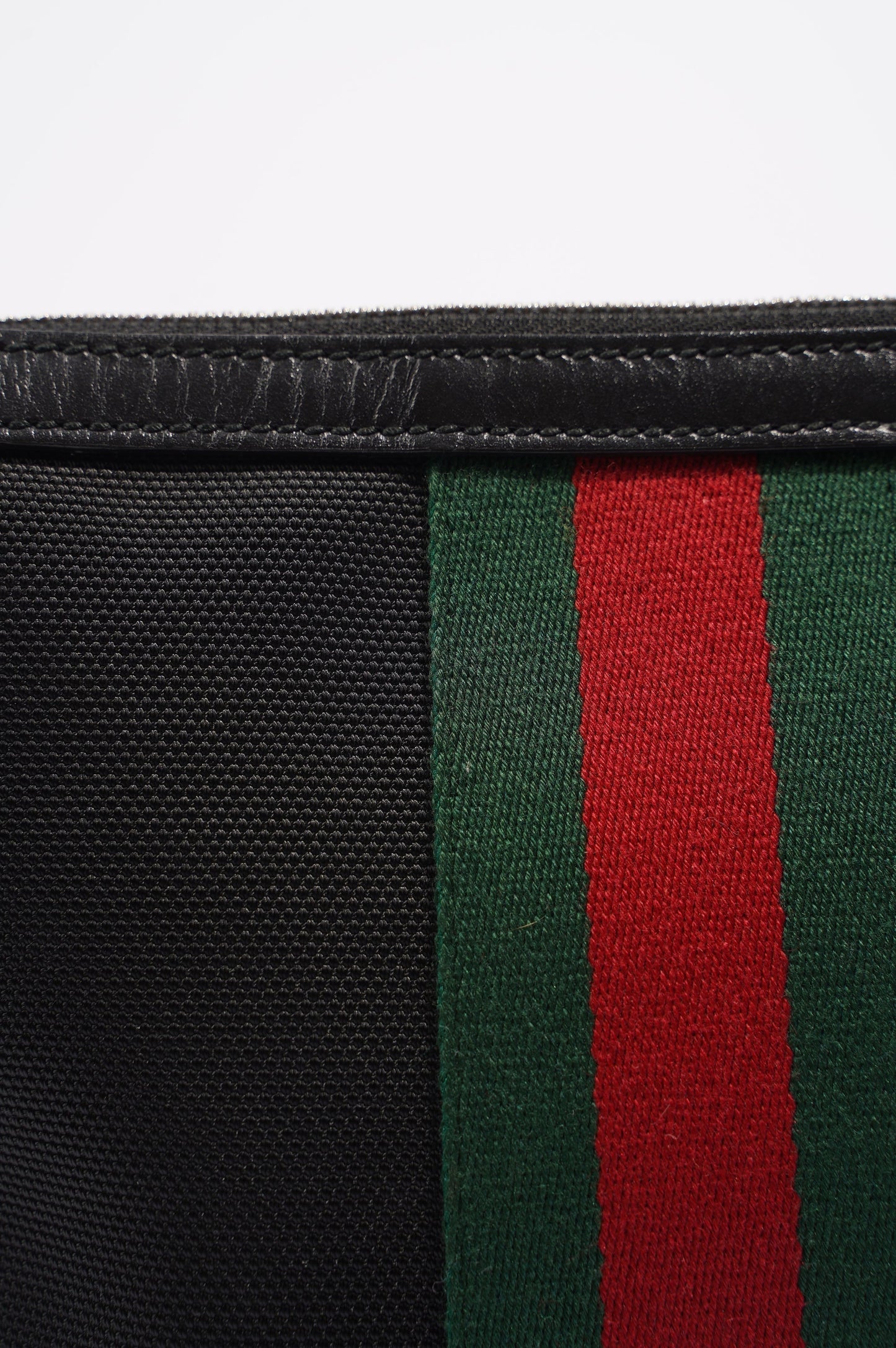 Gucci Womens Cloth Messenger Bag Black Small