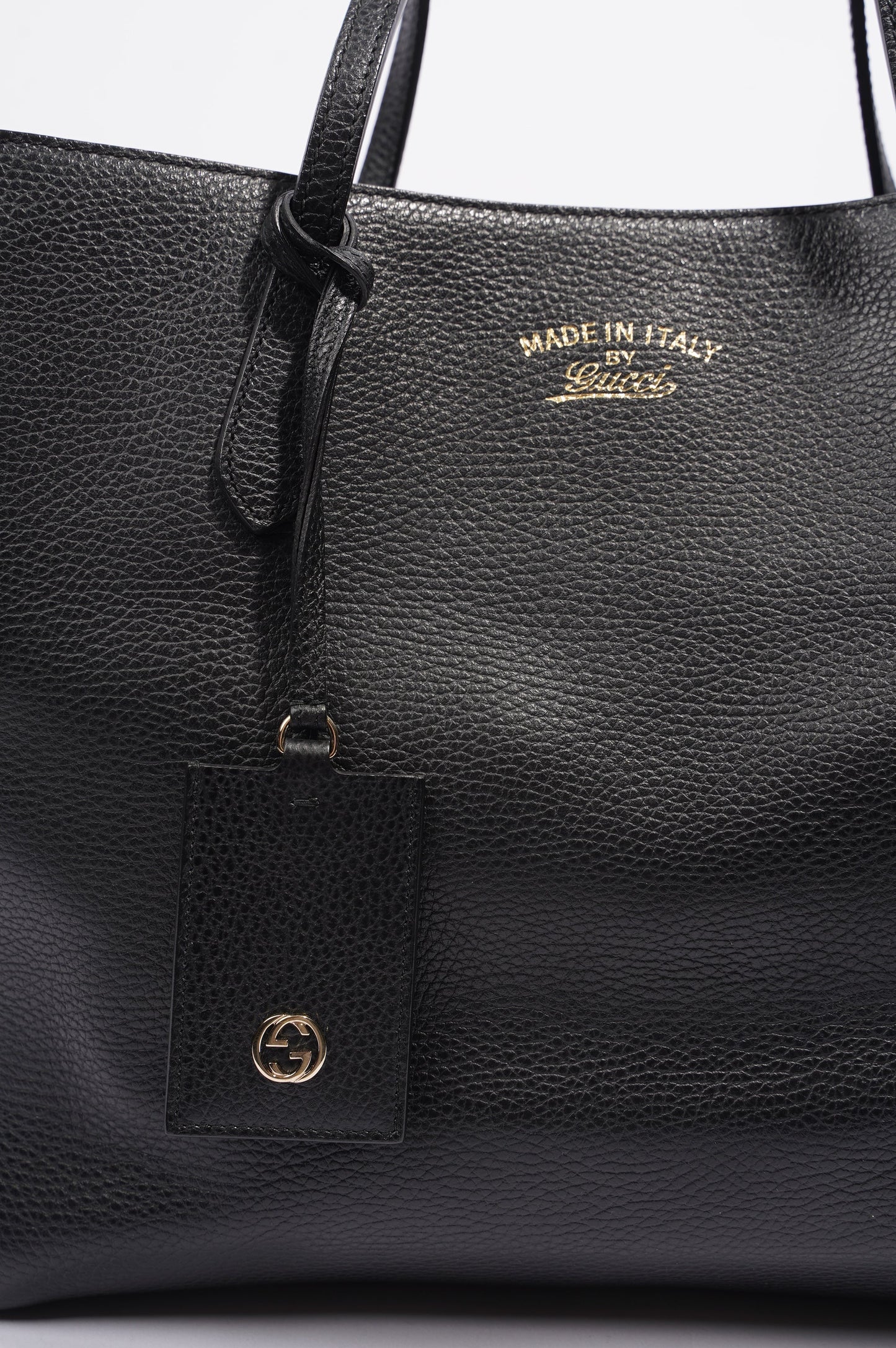 Gucci Tote Bag Black Leather