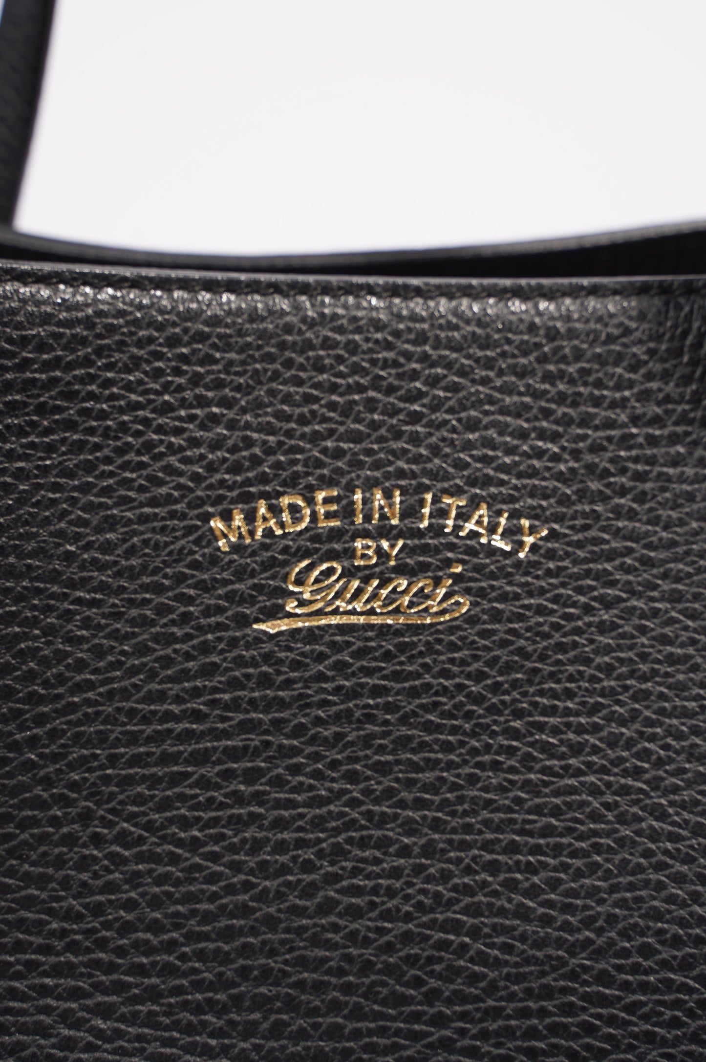 Gucci Tote Bag Black Leather