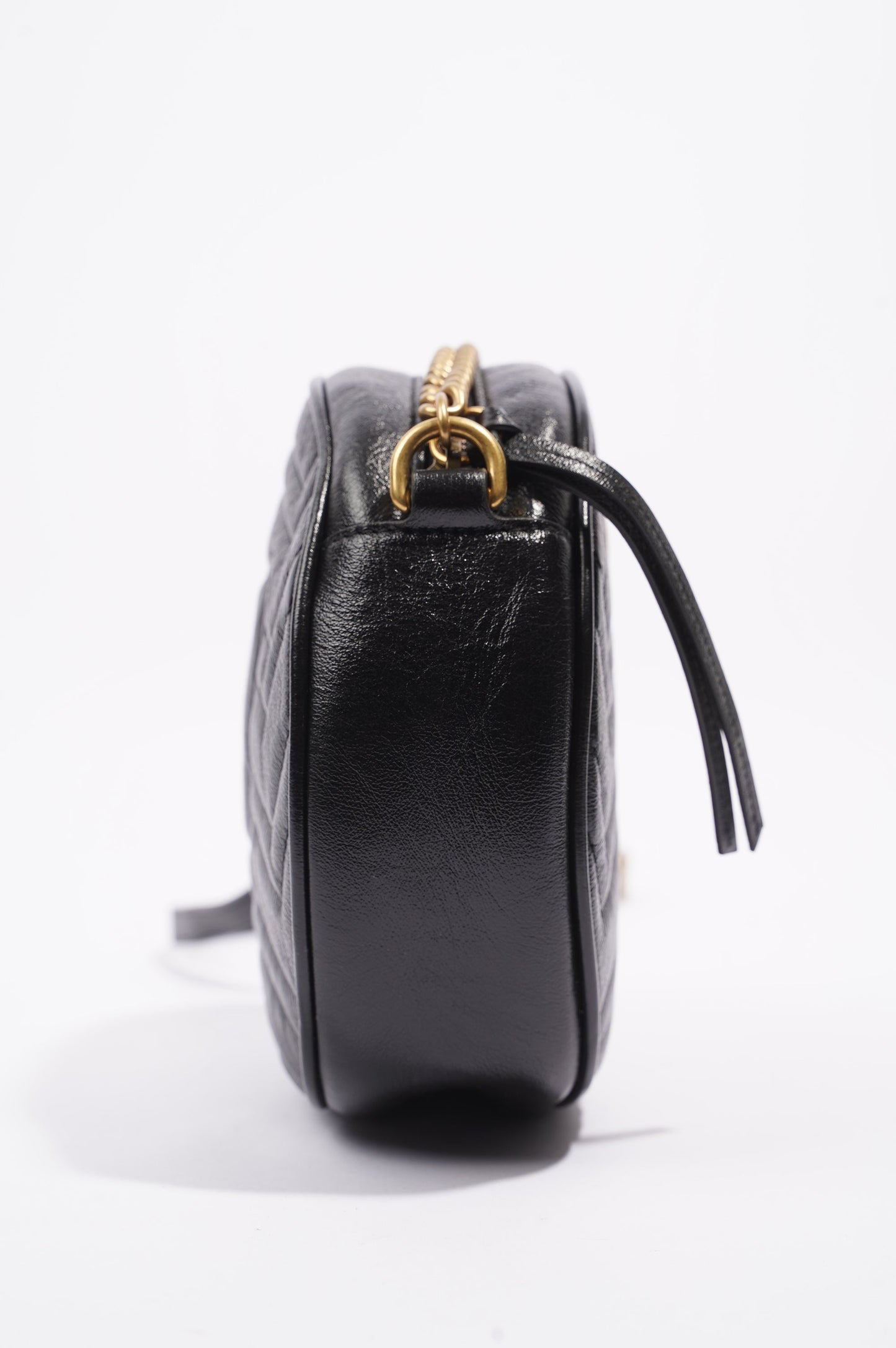 Gucci Womens Marmont Round Bag Black / Gold