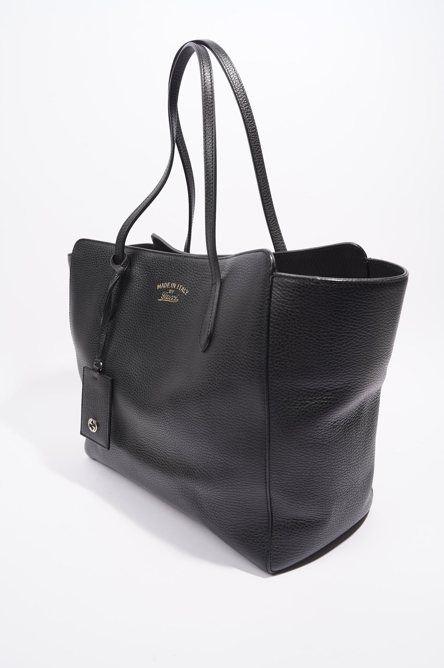 Gucci Tote Bag Black Leather