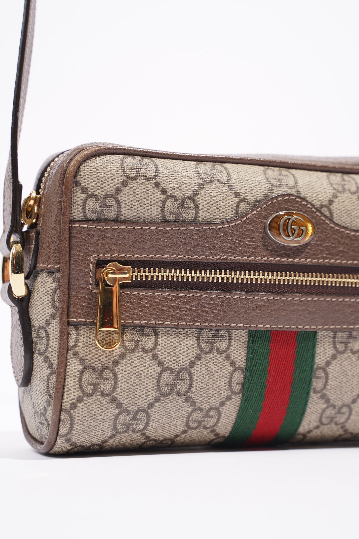 Gucci Womens Ophidia GG Mini Bag Supreme / Brown