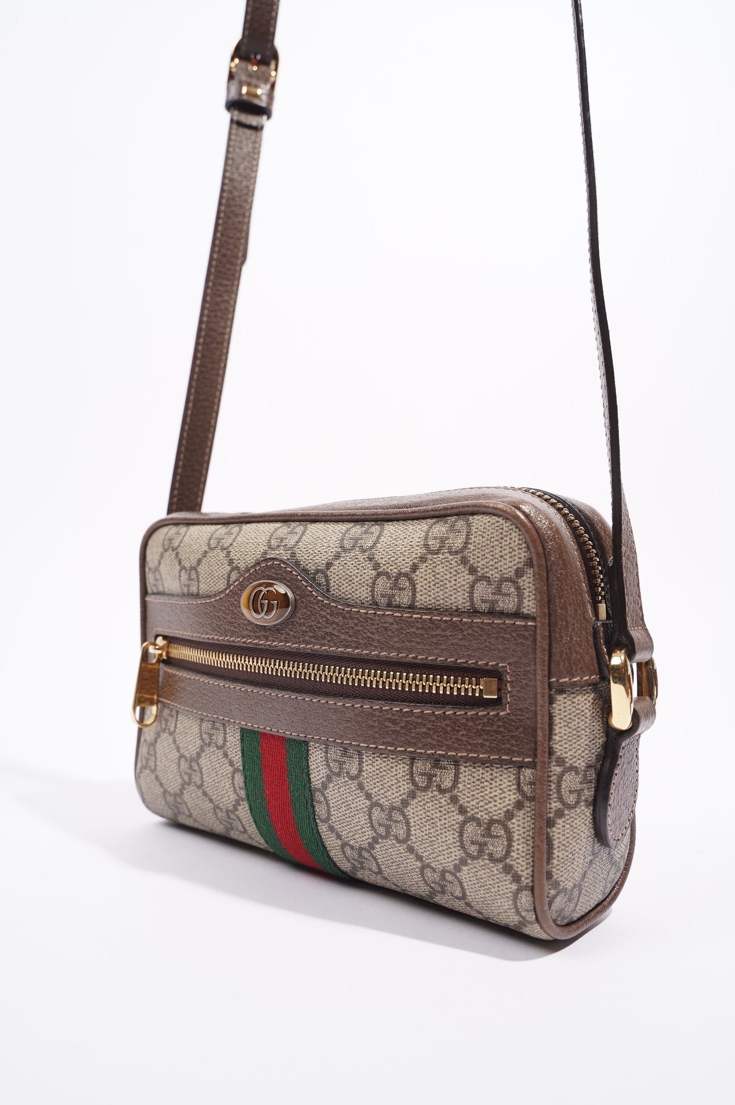 Gucci Womens Ophidia GG Mini Bag Supreme / Brown