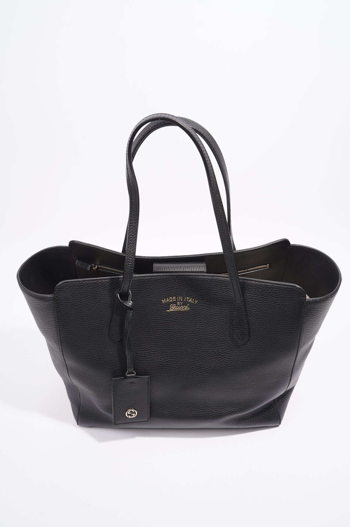 Gucci Tote Bag Black Leather