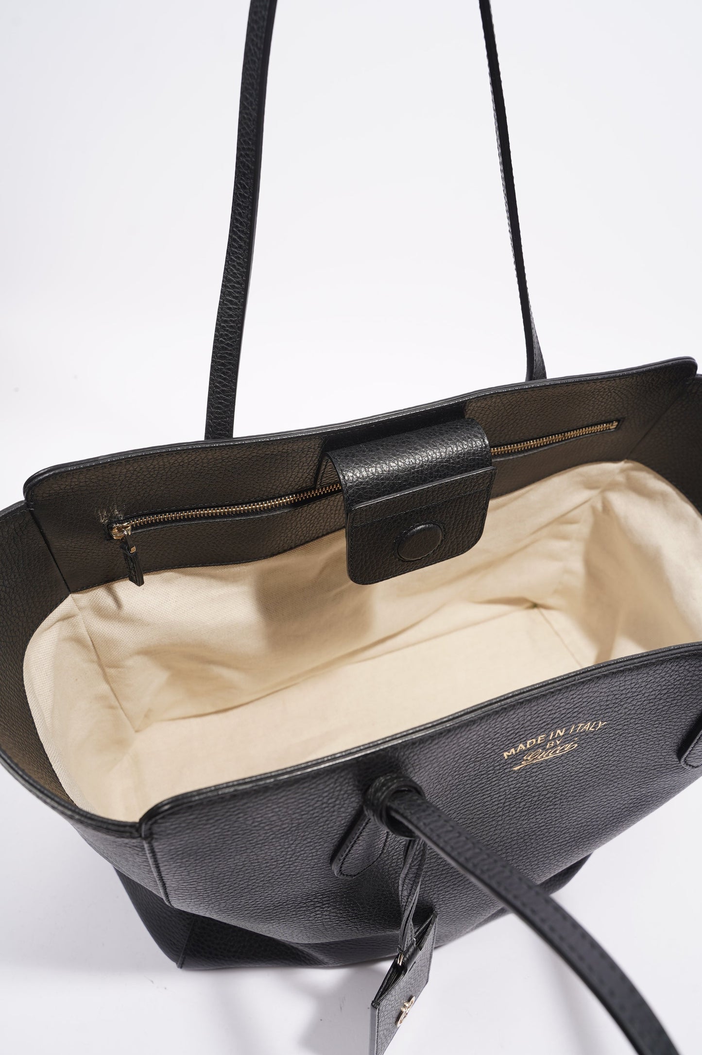 Gucci Tote Bag Black Leather