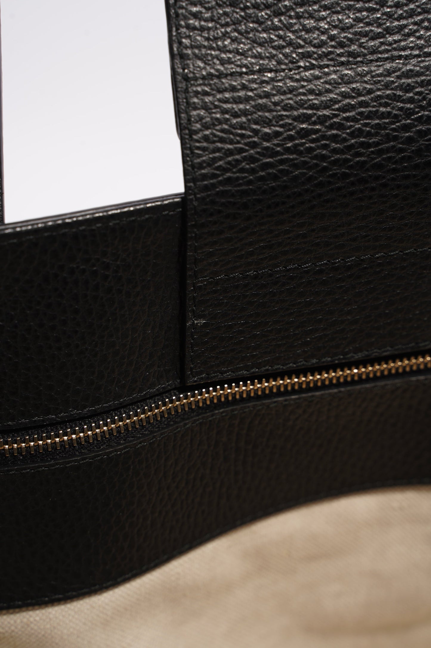 Gucci Tote Bag Black Leather
