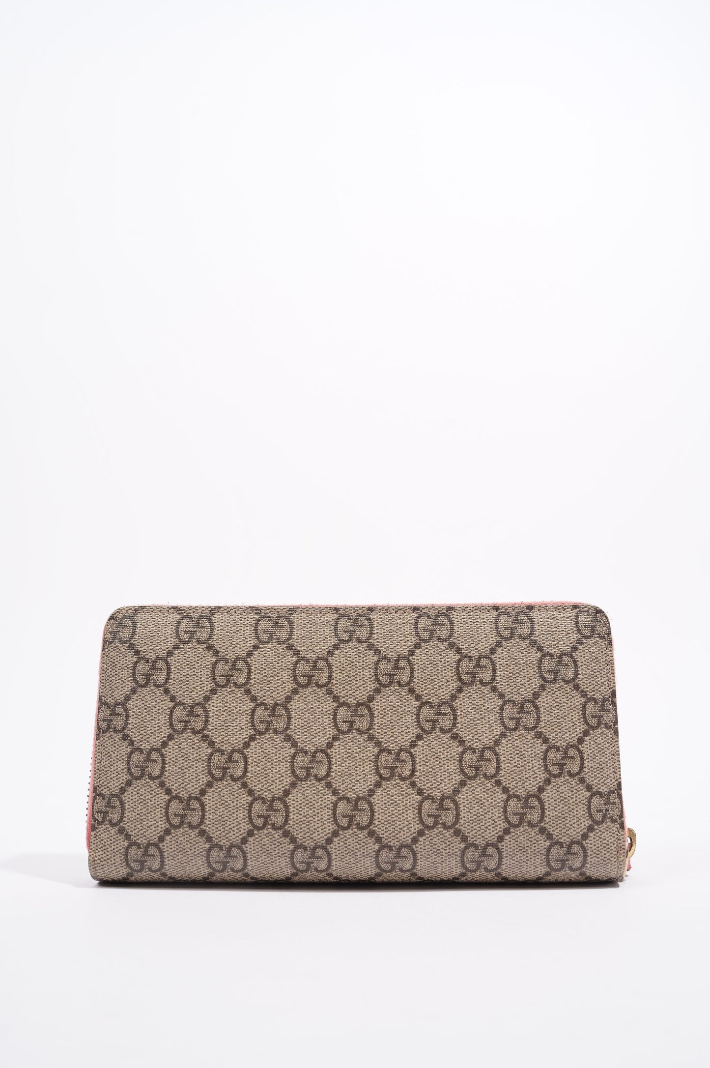 Gucci Womens Zip Around Wallet With Face Applique Supreme