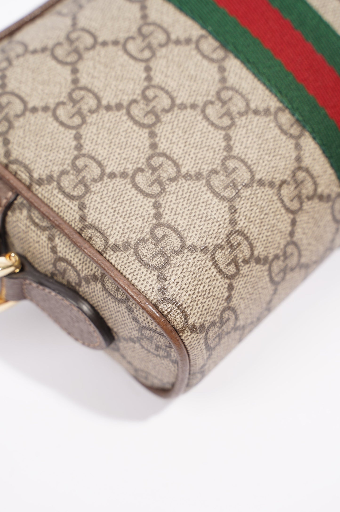 Gucci Womens Ophidia GG Mini Bag Supreme / Brown