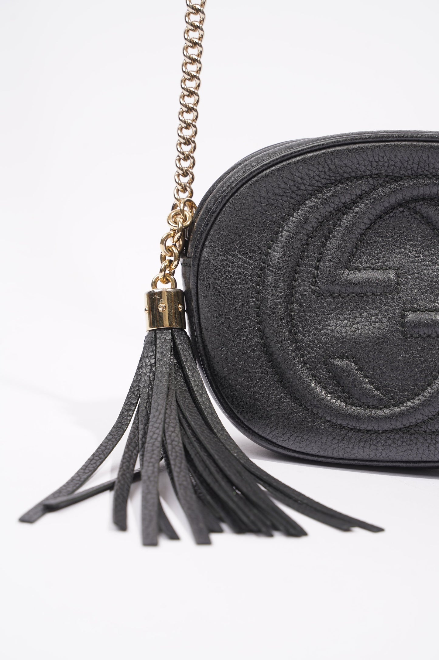 Gucci Womens Soho Chain Bag Black Mini