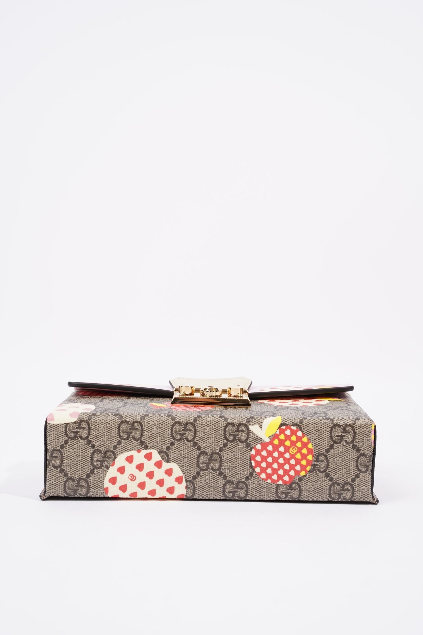 Gucci Womens Les Pommes Padlock Bag Multicoloured Canvas Mini