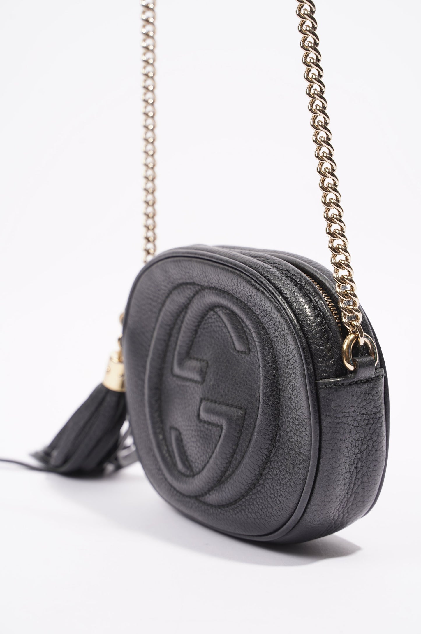 Gucci Womens Soho Chain Bag Black Mini
