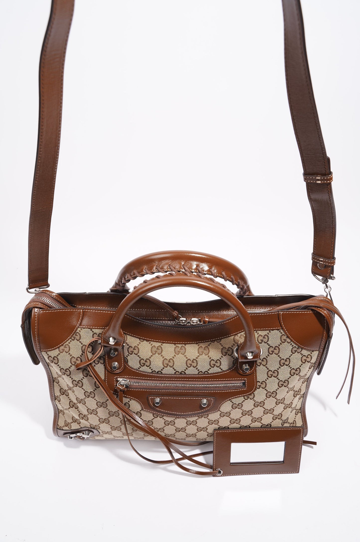 Gucci X Balenciaga Hacker Project GG Neo Classic Bag Brown Medium