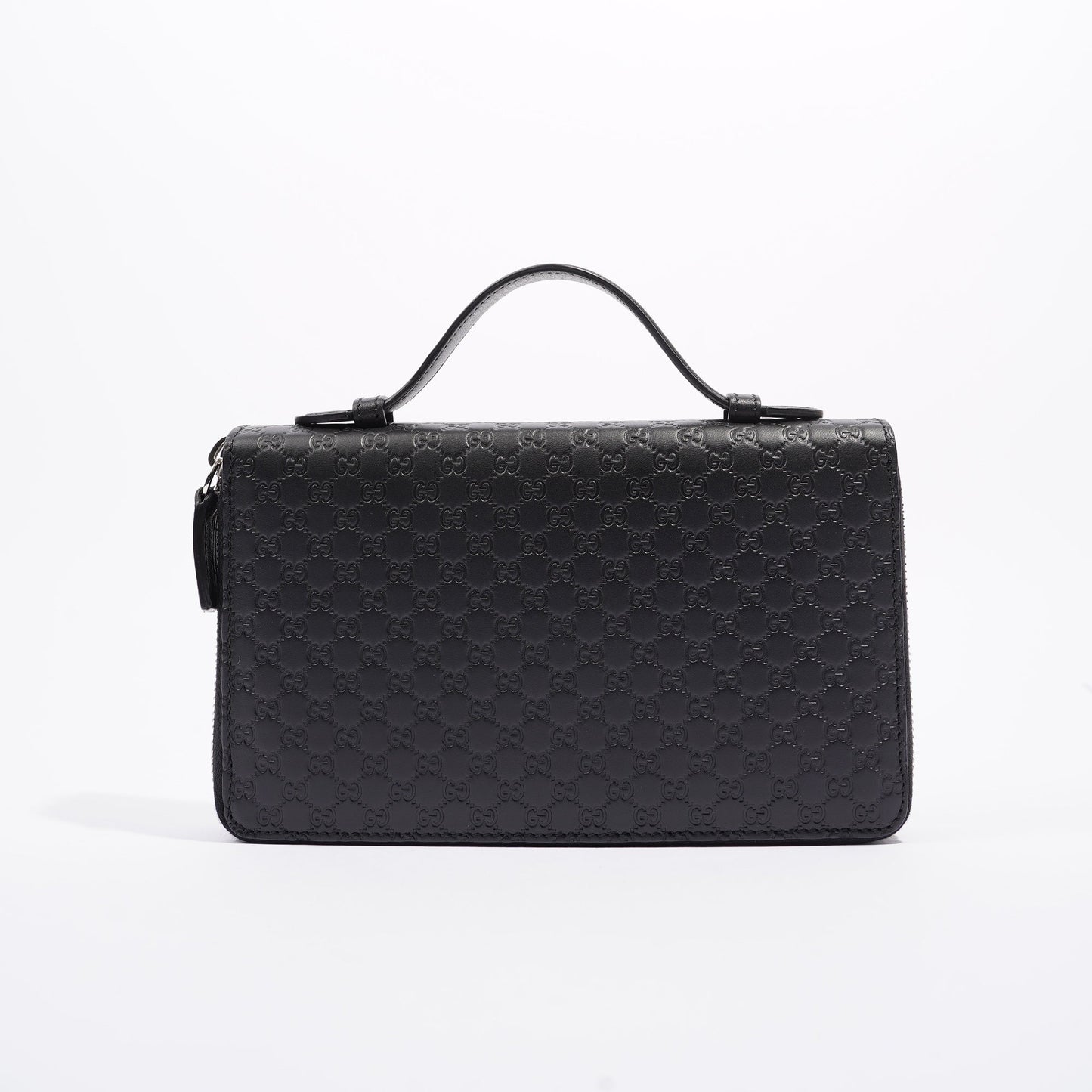 Gucci Mens Microssima Zipper Wallet Black