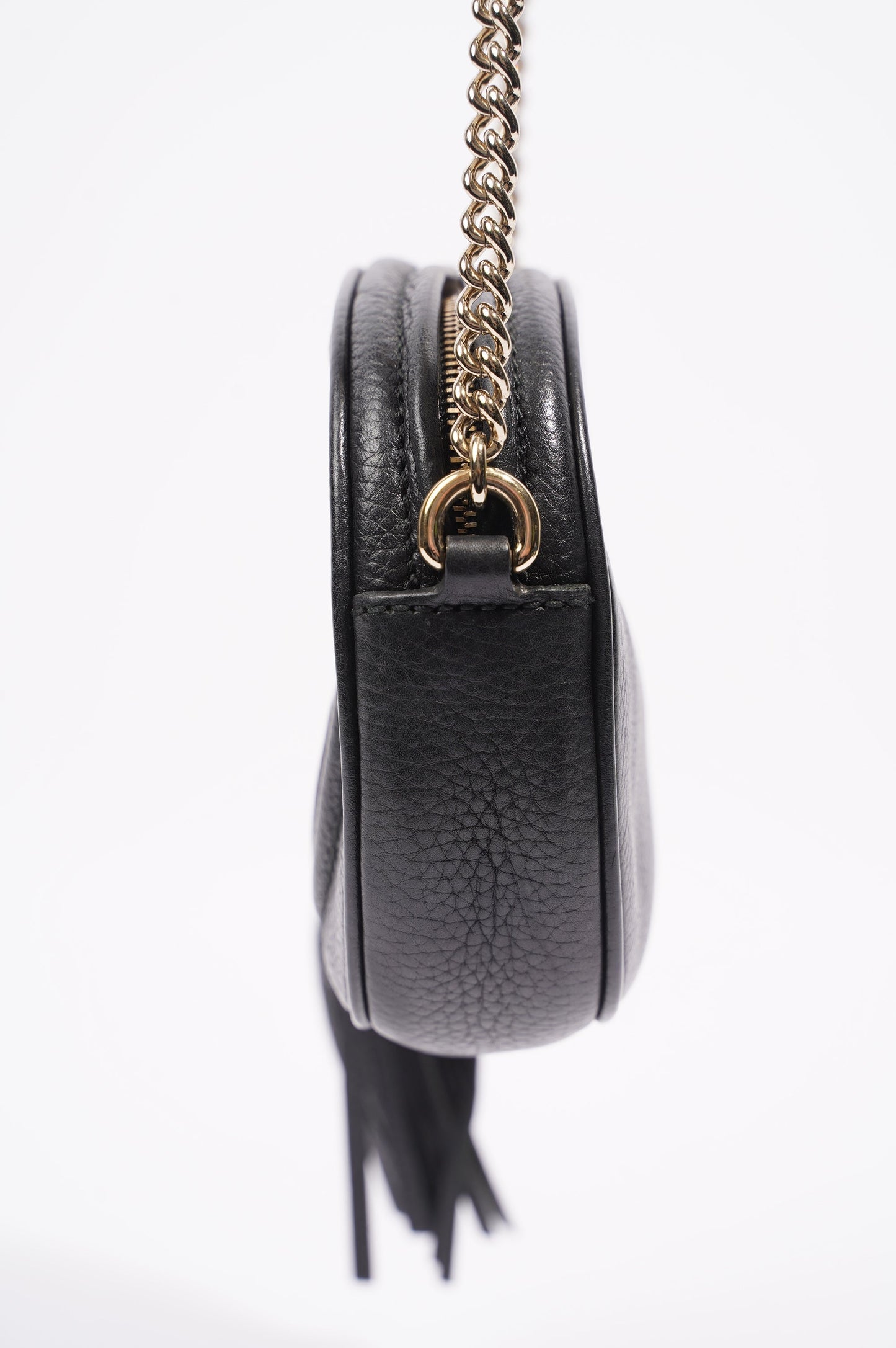 Gucci Womens Soho Chain Bag Black Mini