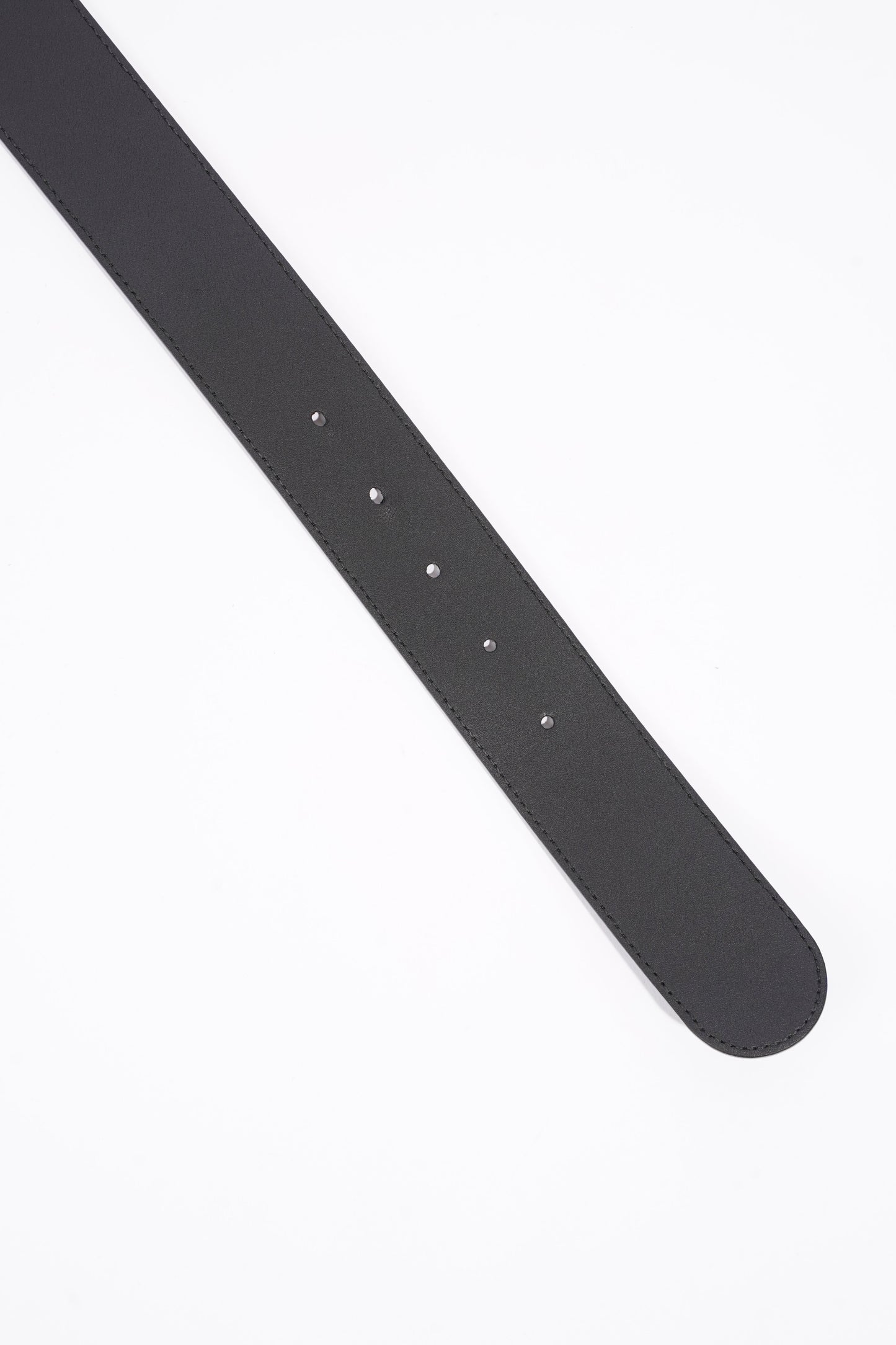 Gucci Mens Interlocking Belt Black Guccissima 95cm - 38"