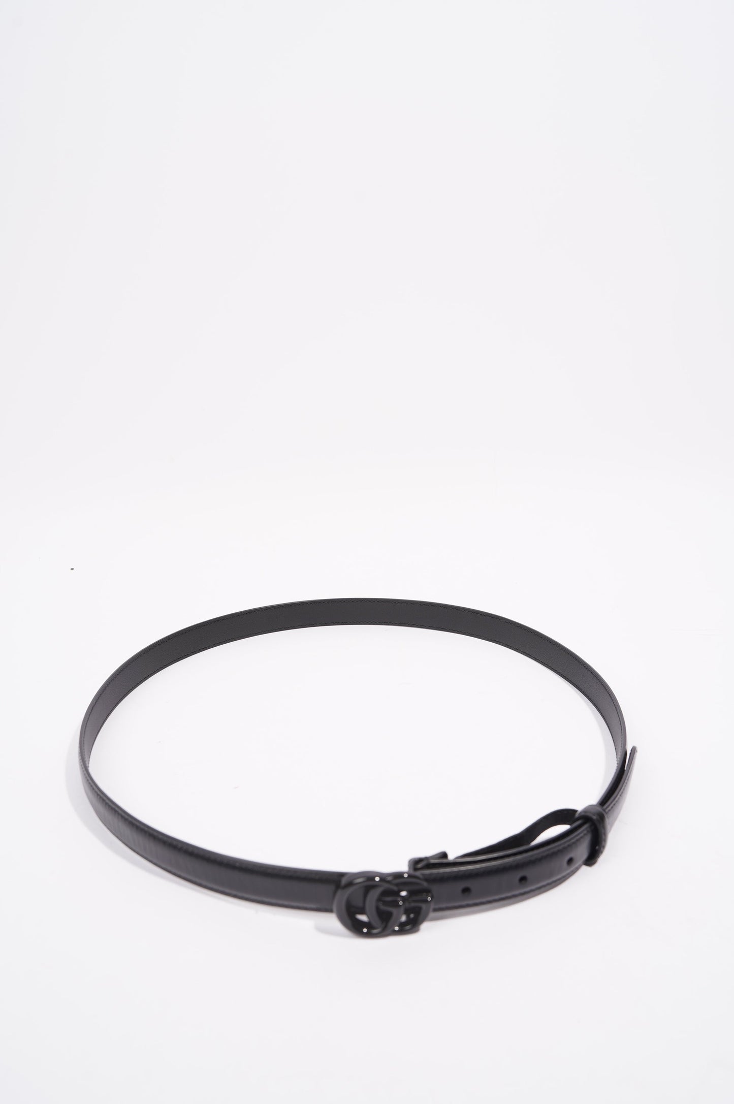 Gucci Womens Marmont Skinny Belt Black 95cm - 38"