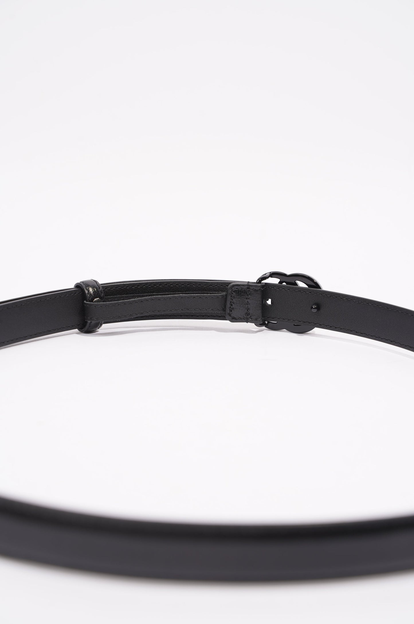 Gucci Womens Marmont Skinny Belt Black 95cm - 38"