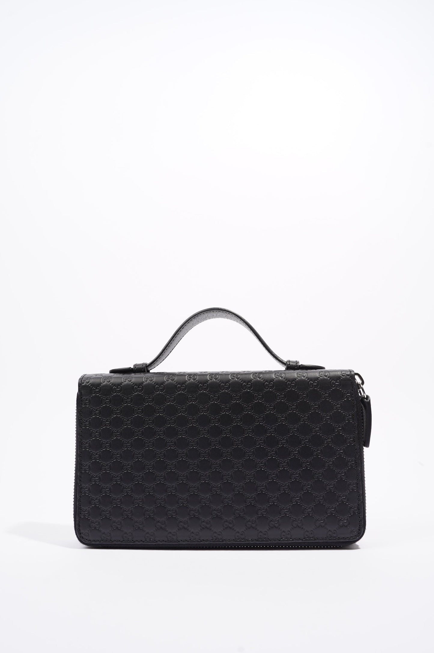 Gucci Mens Microssima Zipper Wallet Black